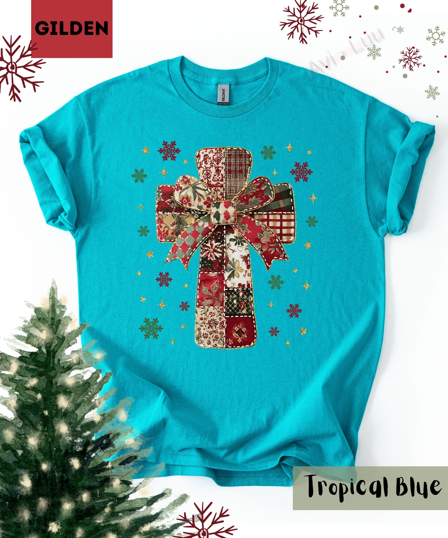 Fabric Cross | Gilden Unisex T-Shirt