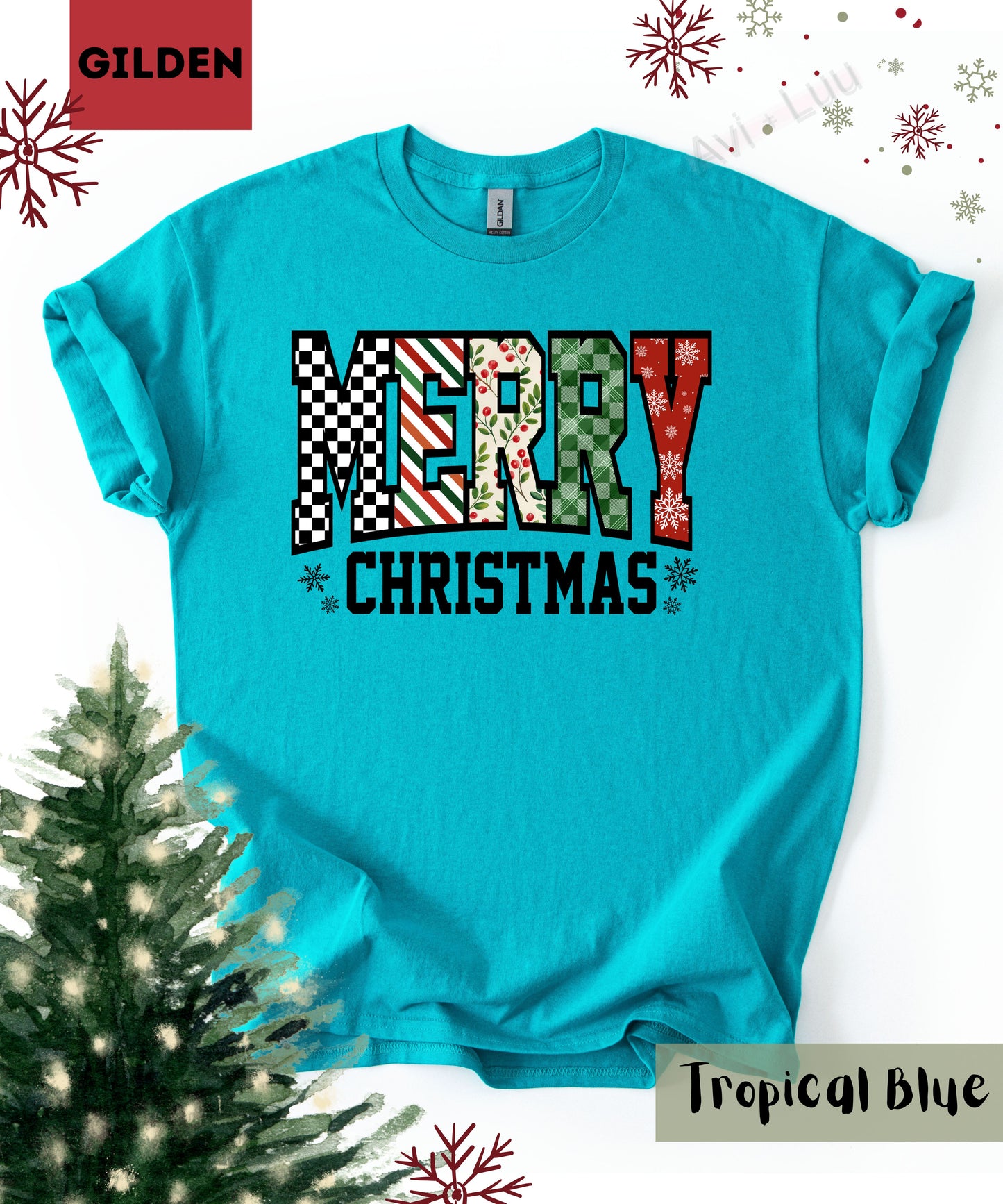 Merry Christmas | Gilden Unisex T-Shirt