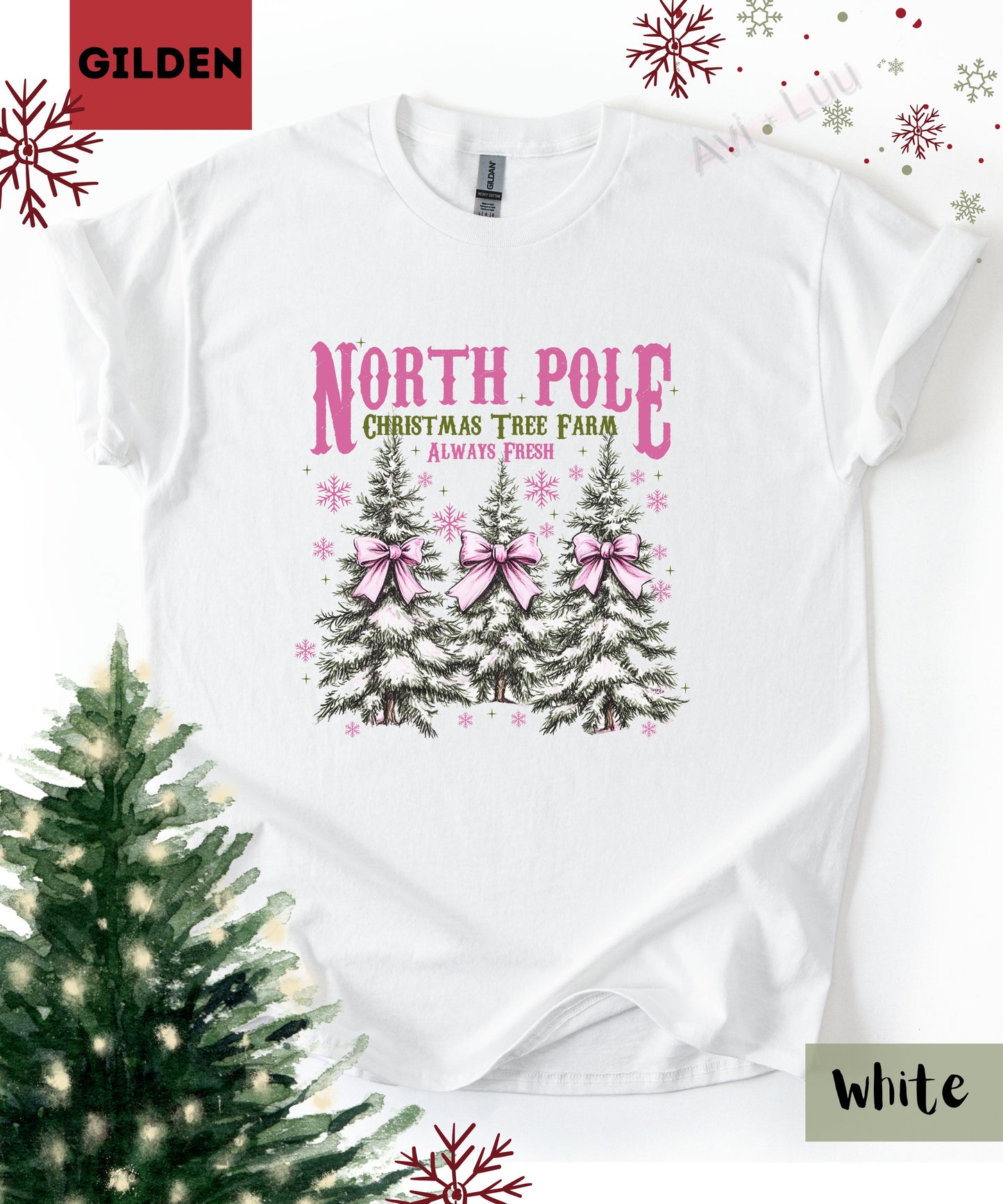 North Pole Trees | Gilden Unisex T-Shirt