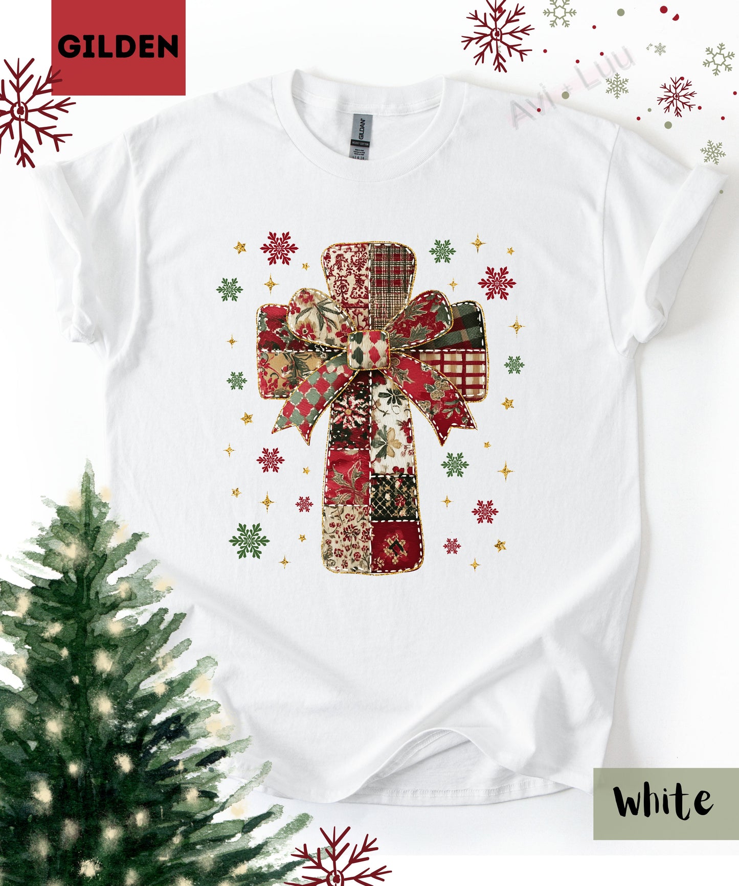 Fabric Cross | Gilden Unisex T-Shirt