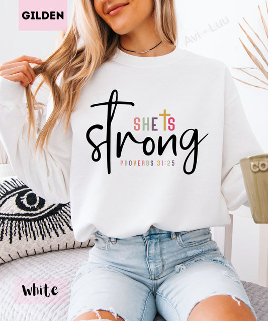 She Is Strong| Gilden Unisex Sweatshirt