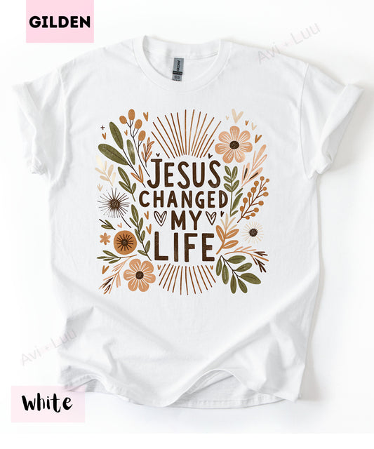 Jesus Changed My Life | Gilden Unisex T-Shirt