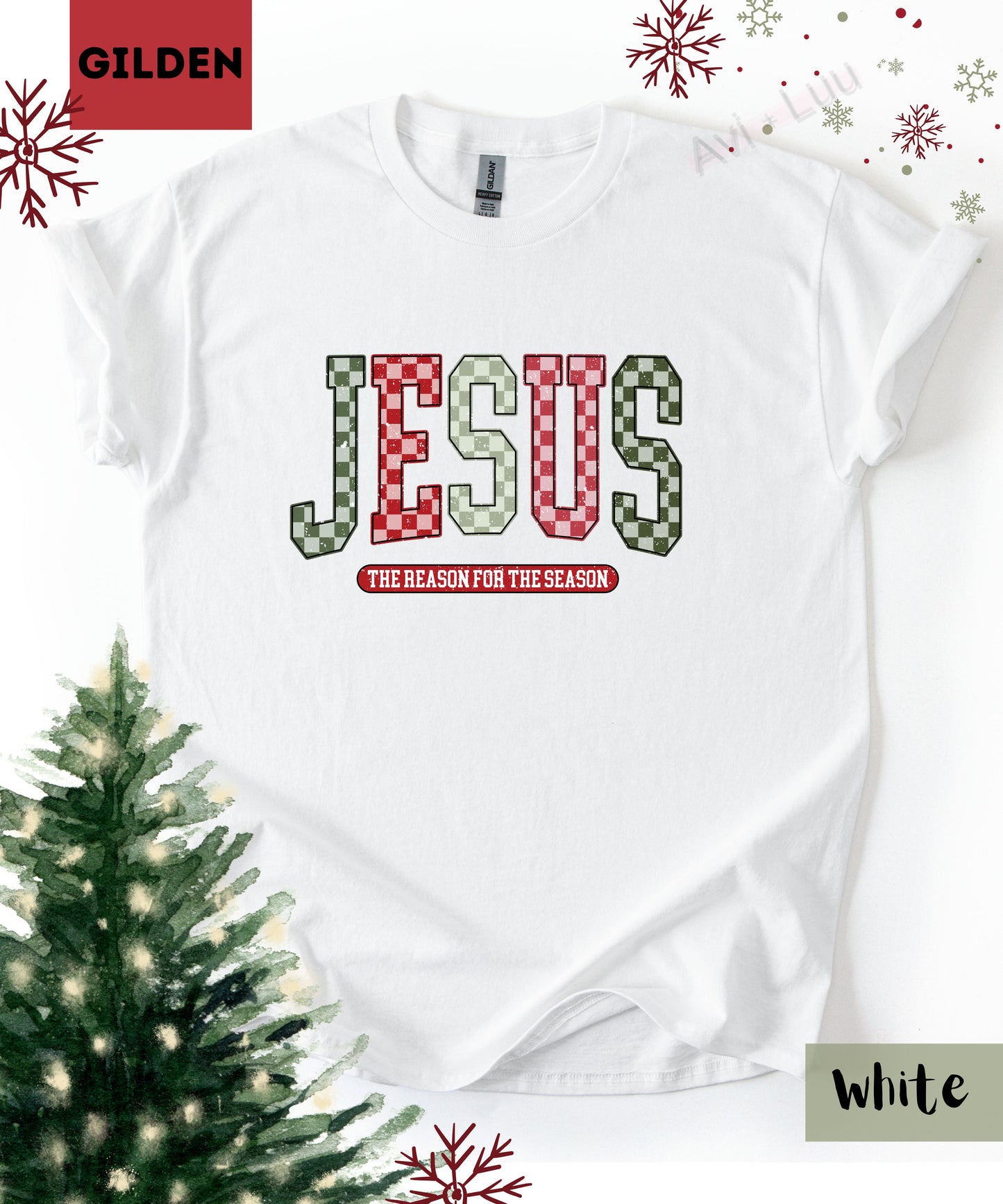 Checkered Jesus | Gilden Unisex T-Shirt