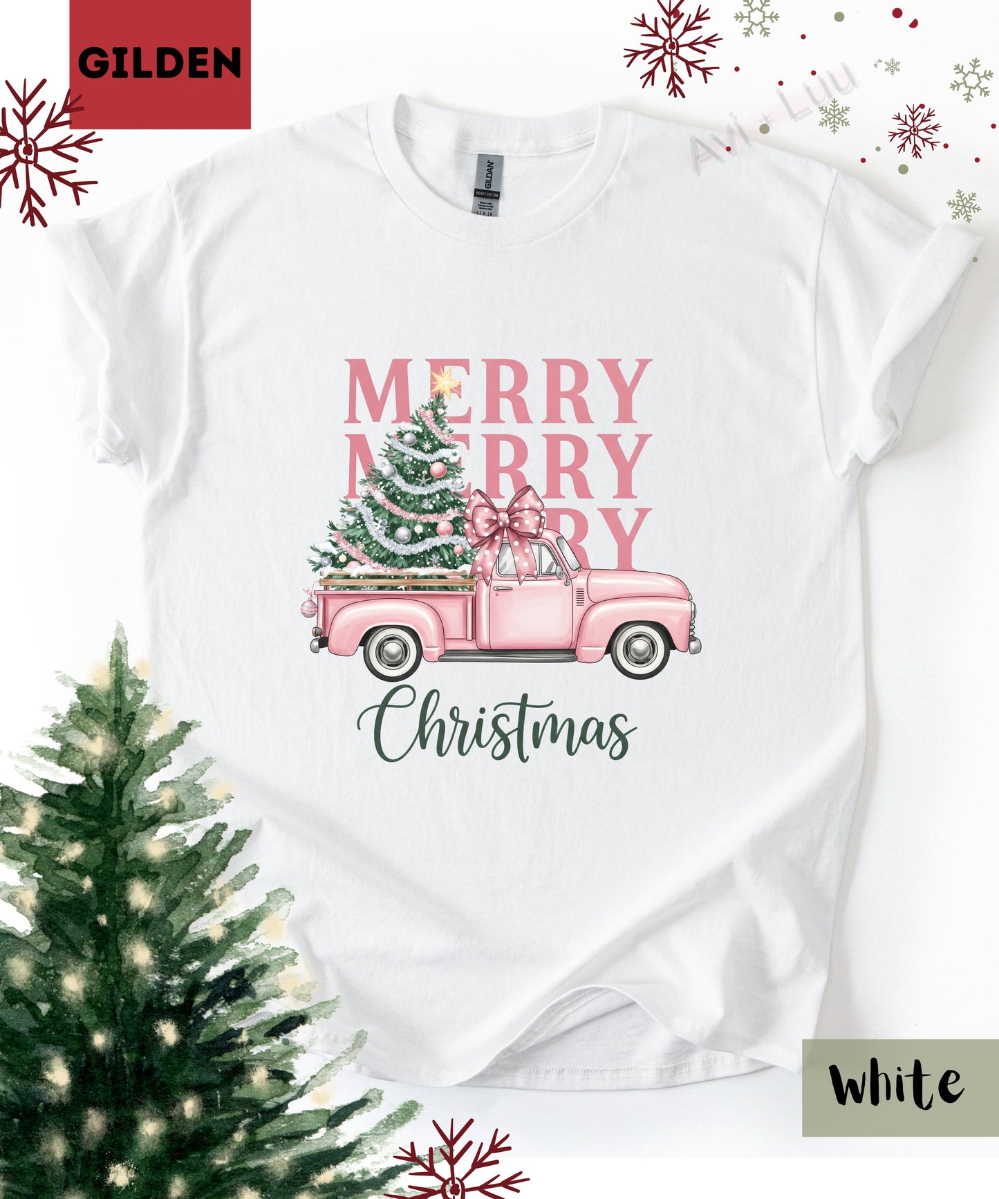 Merry Truck | Gilden Unisex T-Shirt