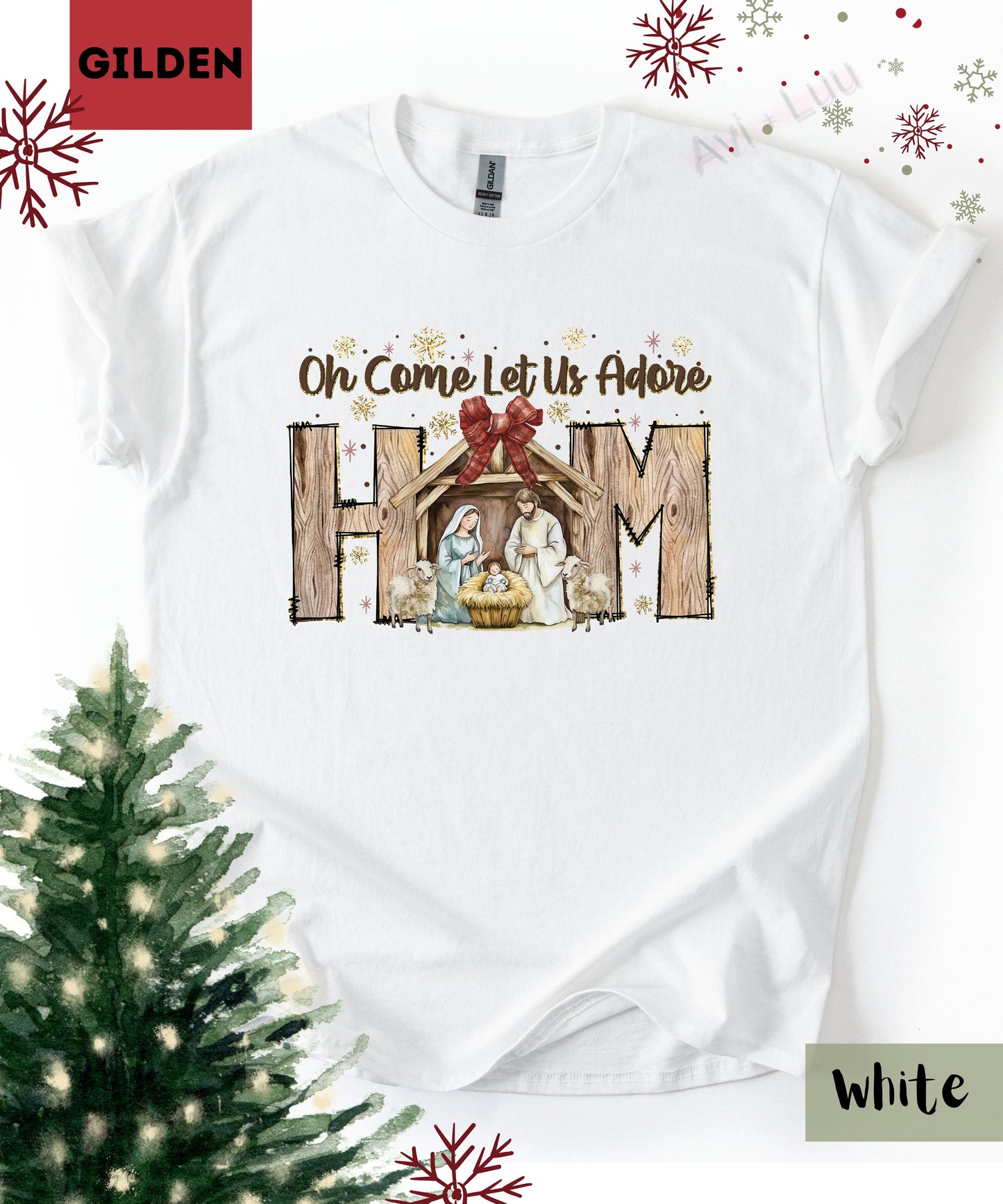 Oh Come Let Us  | Gilden Unisex T-Shirt