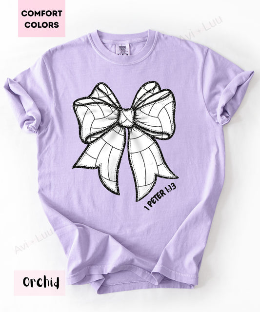 Volleyball Bow  | Comfort Colors Unisex T-Shirt