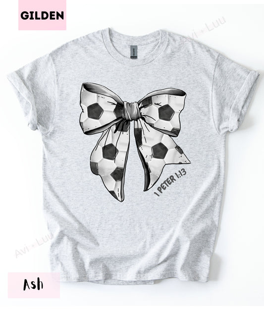 Soccer Bow | Gilden Unisex T-Shirt