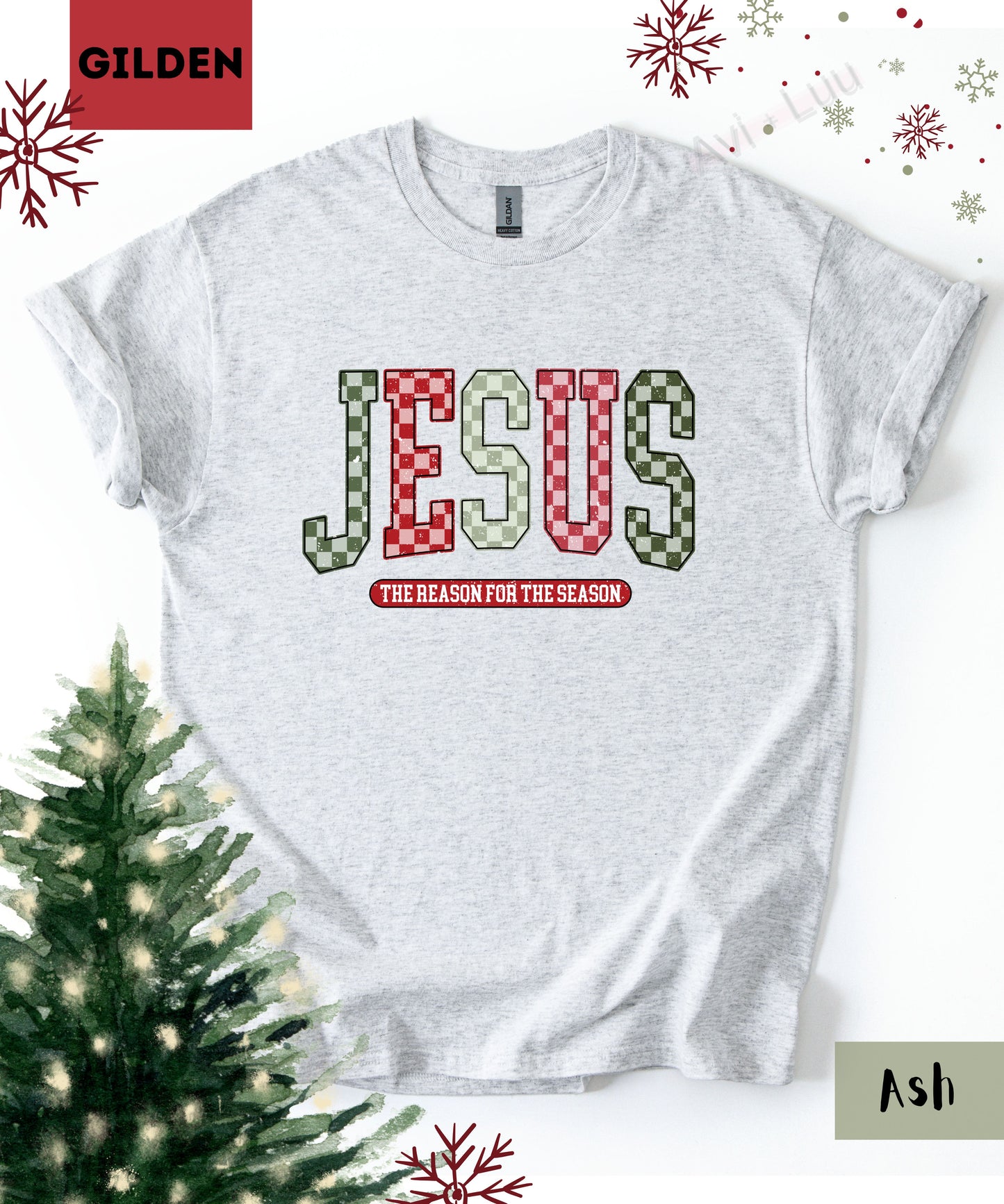 Checkered Jesus | Gilden Unisex T-Shirt