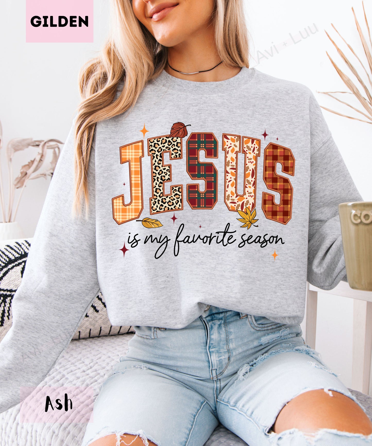 Jesus Is My Favorite Season | Gilden Unisex Sweatshirt