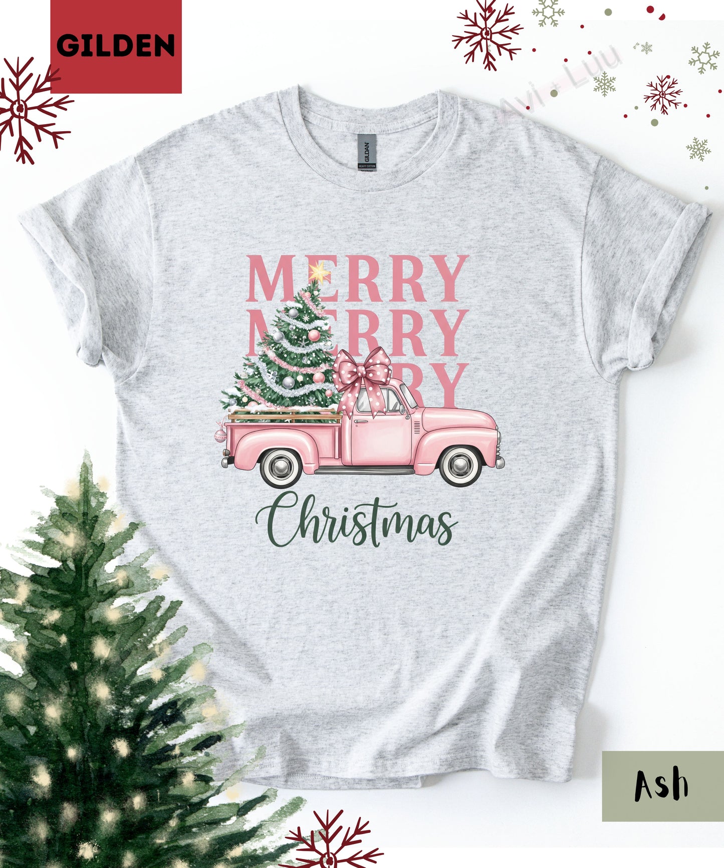 Merry Truck | Gilden Unisex T-Shirt