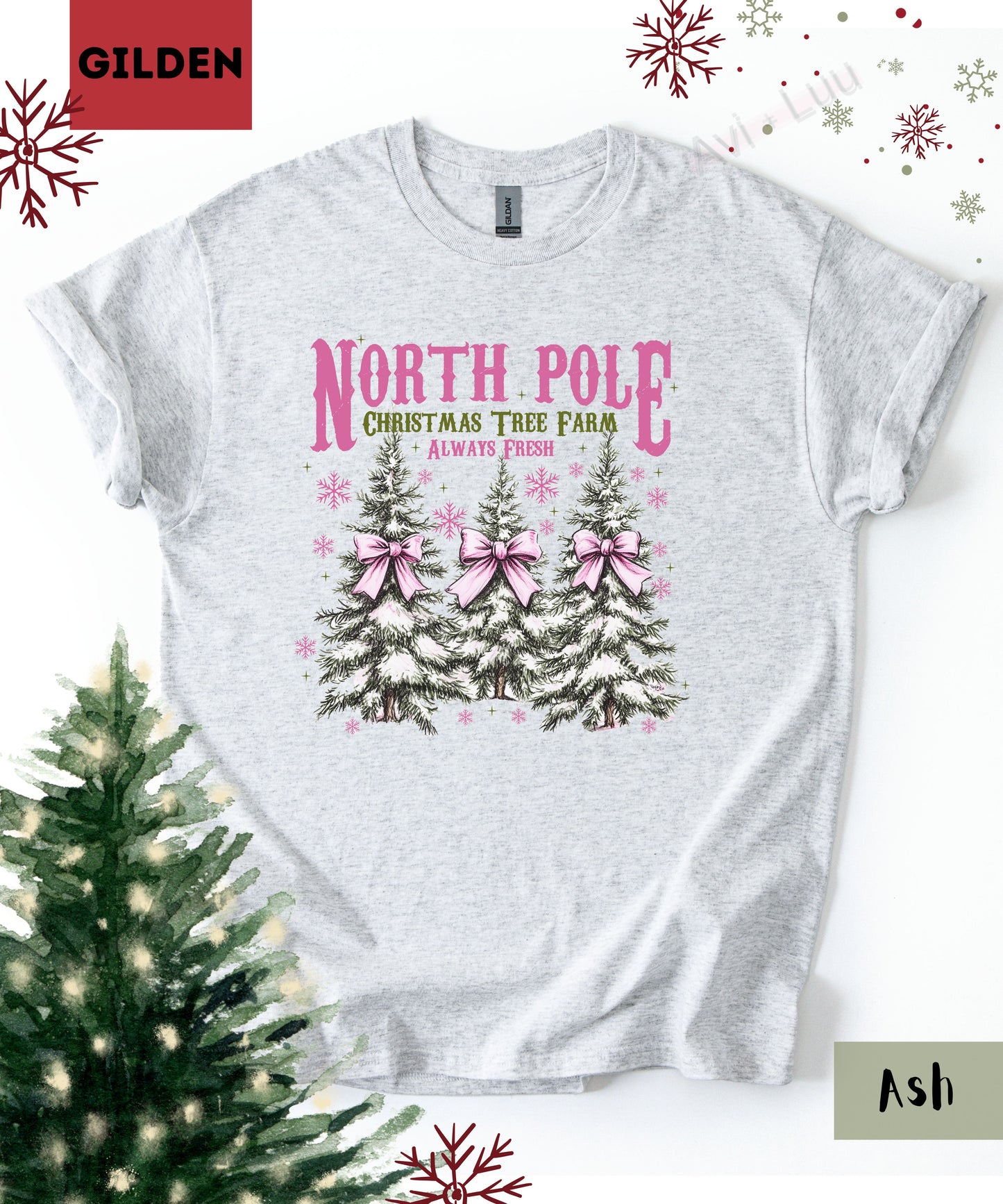 North Pole Trees | Gilden Unisex T-Shirt