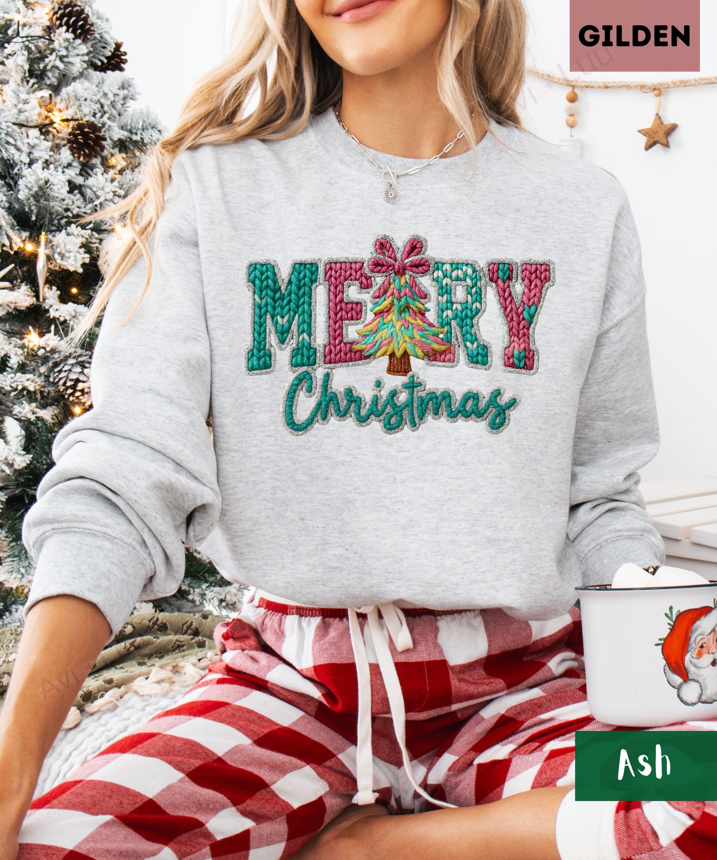 Crochet Merry | Gilden Unisex Sweatshirt