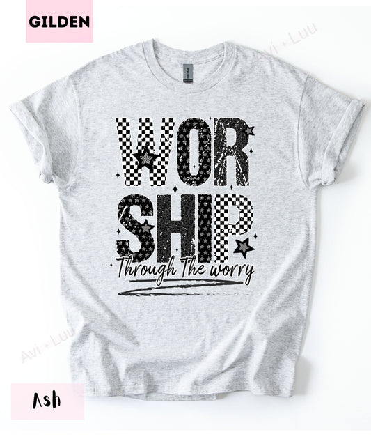 Worship Checkered | Gilden Unisex T-Shirt
