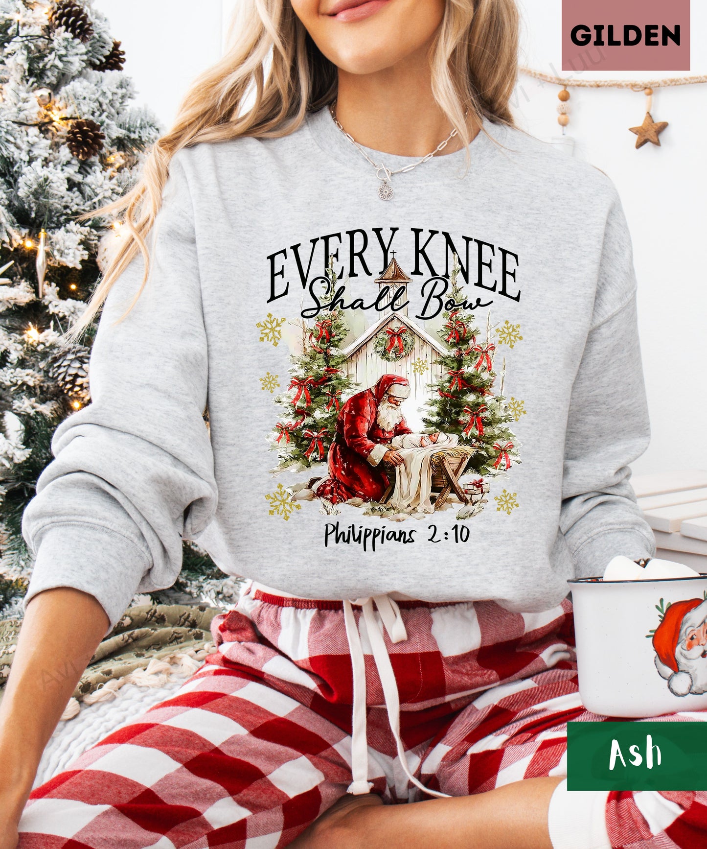 Every Knee Shall Bow | Gilden Unisex Sweatshirt