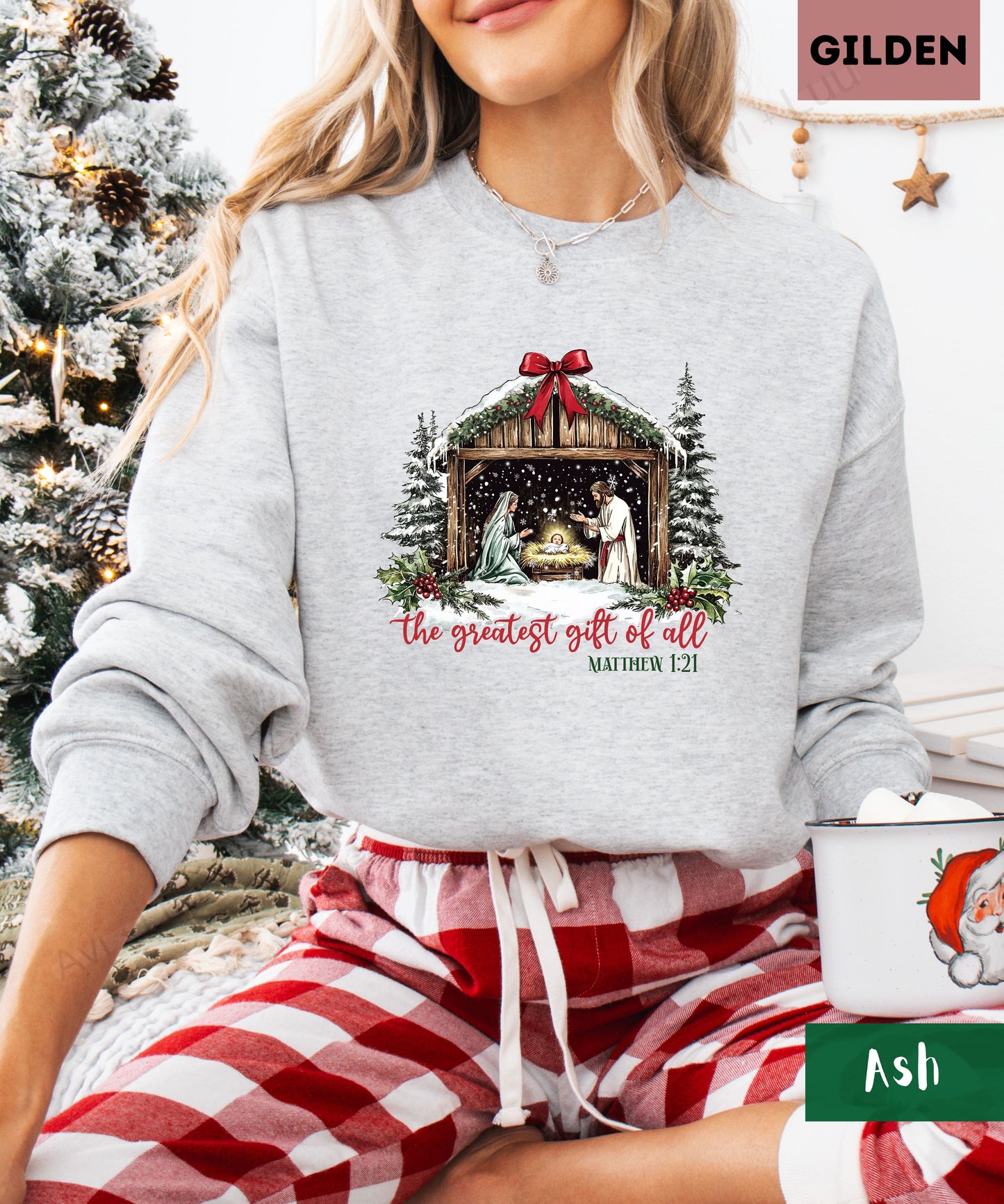 The Greatest Gift Of All | Gilden Unisex Sweatshirt