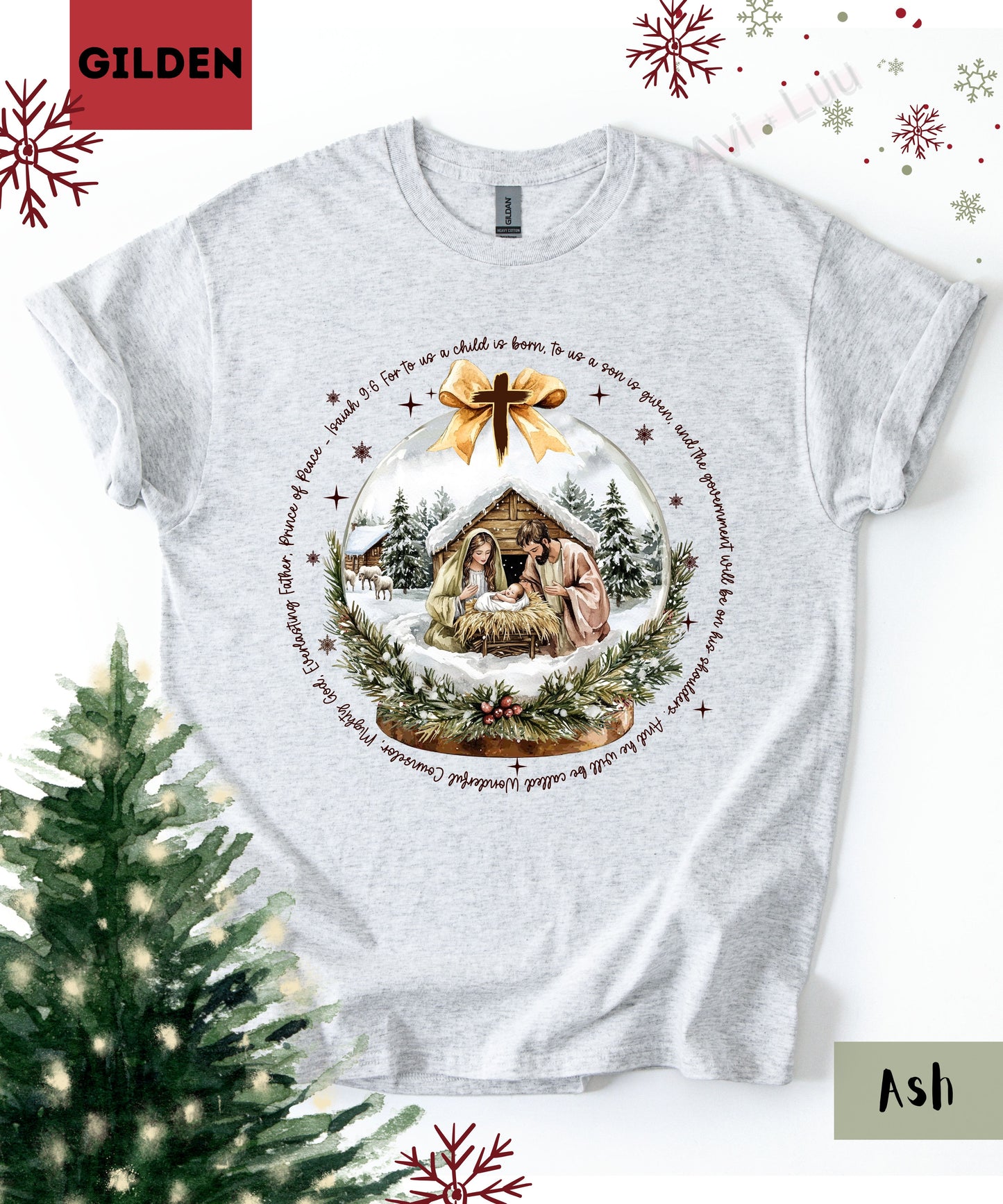 Jesus Snowglobe | Gilden Unisex T-Shirt