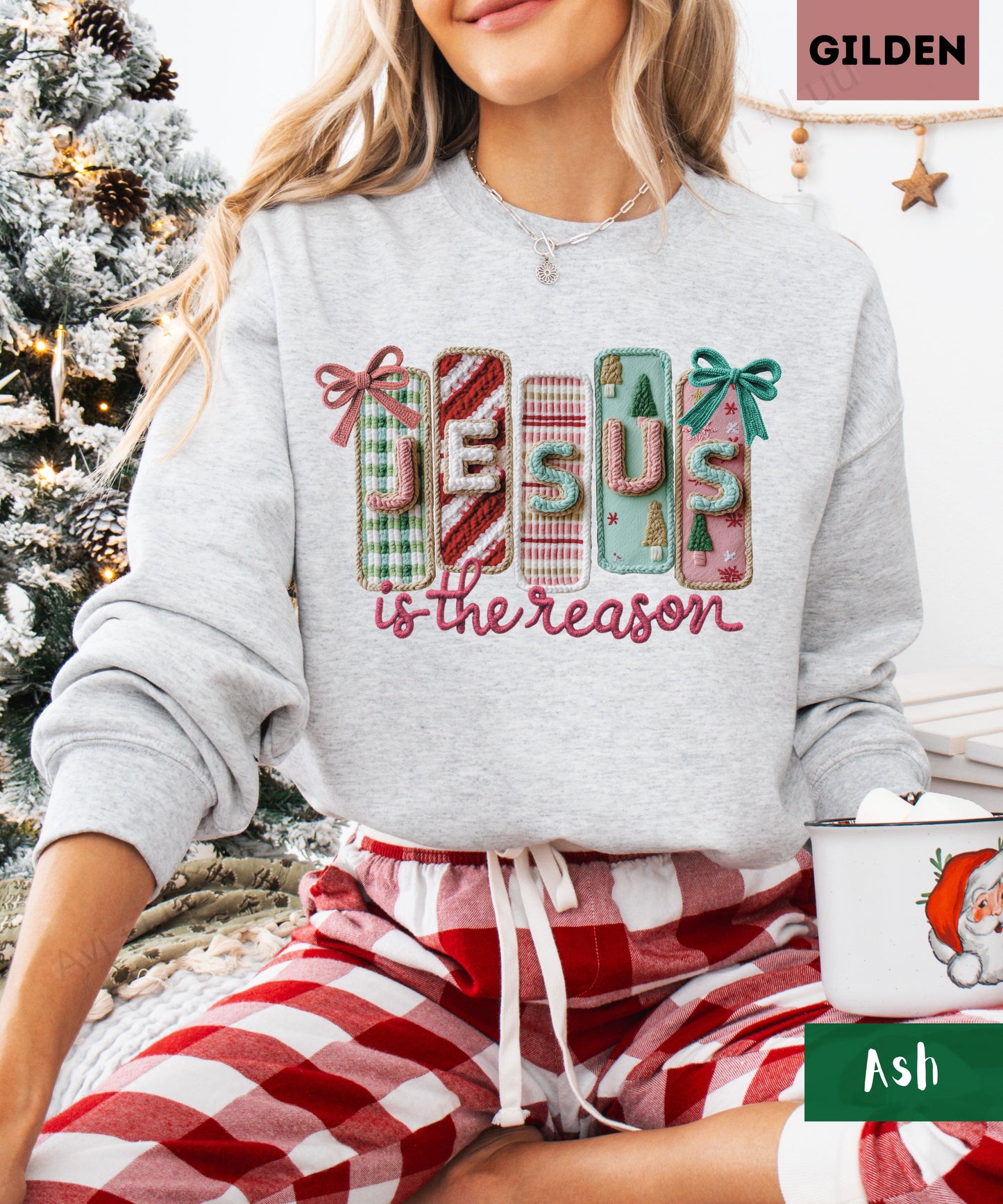 Crochet Jesus | Gilden Unisex Sweatshirt