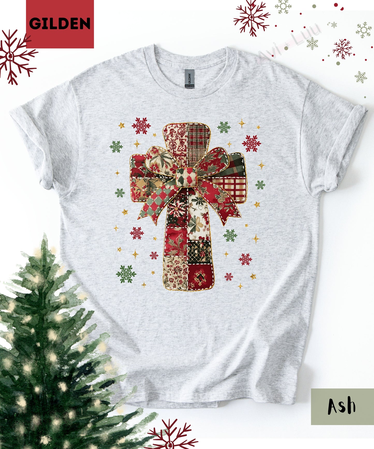 Fabric Cross | Gilden Unisex T-Shirt