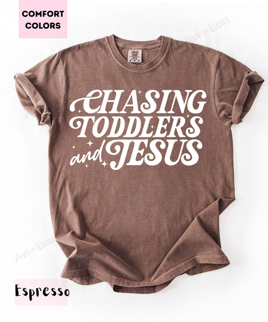 Chasing Toddlers and Jesus | Comfort Colors Unisex T-Shirt
