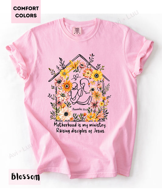 Motherhood Is My Ministry | Comfort Colors Unisex T-Shirt
