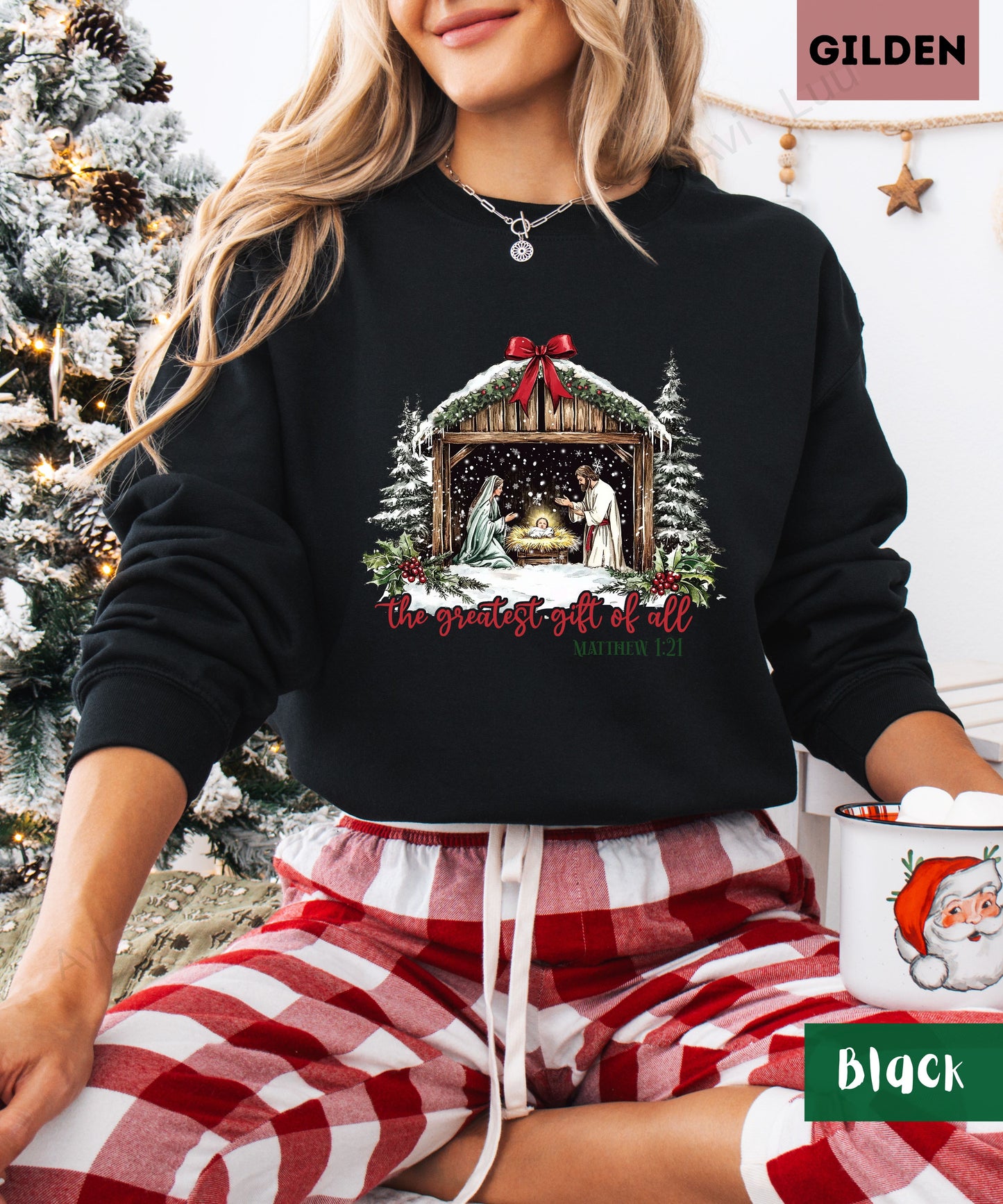 The Greatest Gift Of All | Gilden Unisex Sweatshirt