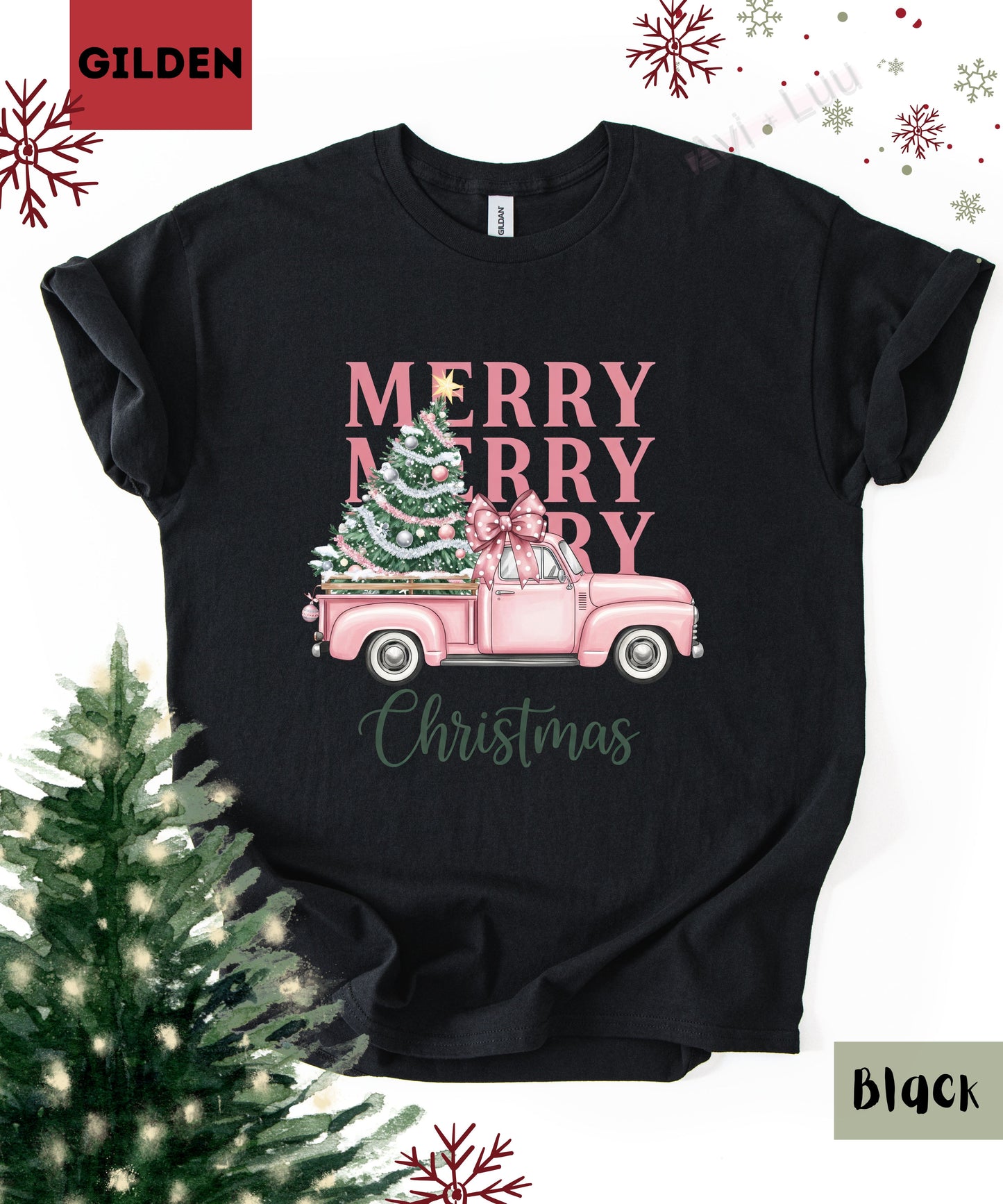 Merry Truck | Gilden Unisex T-Shirt