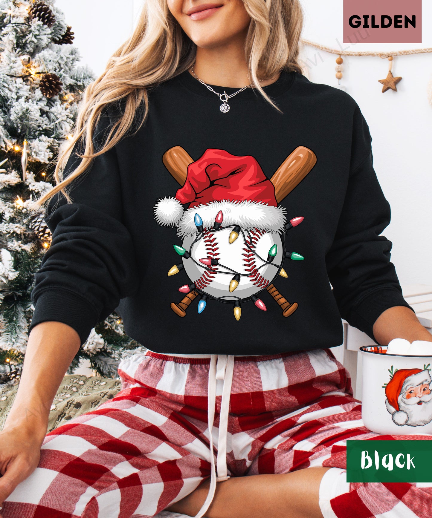 Baseball Santa | Gilden Unisex Sweatshirt