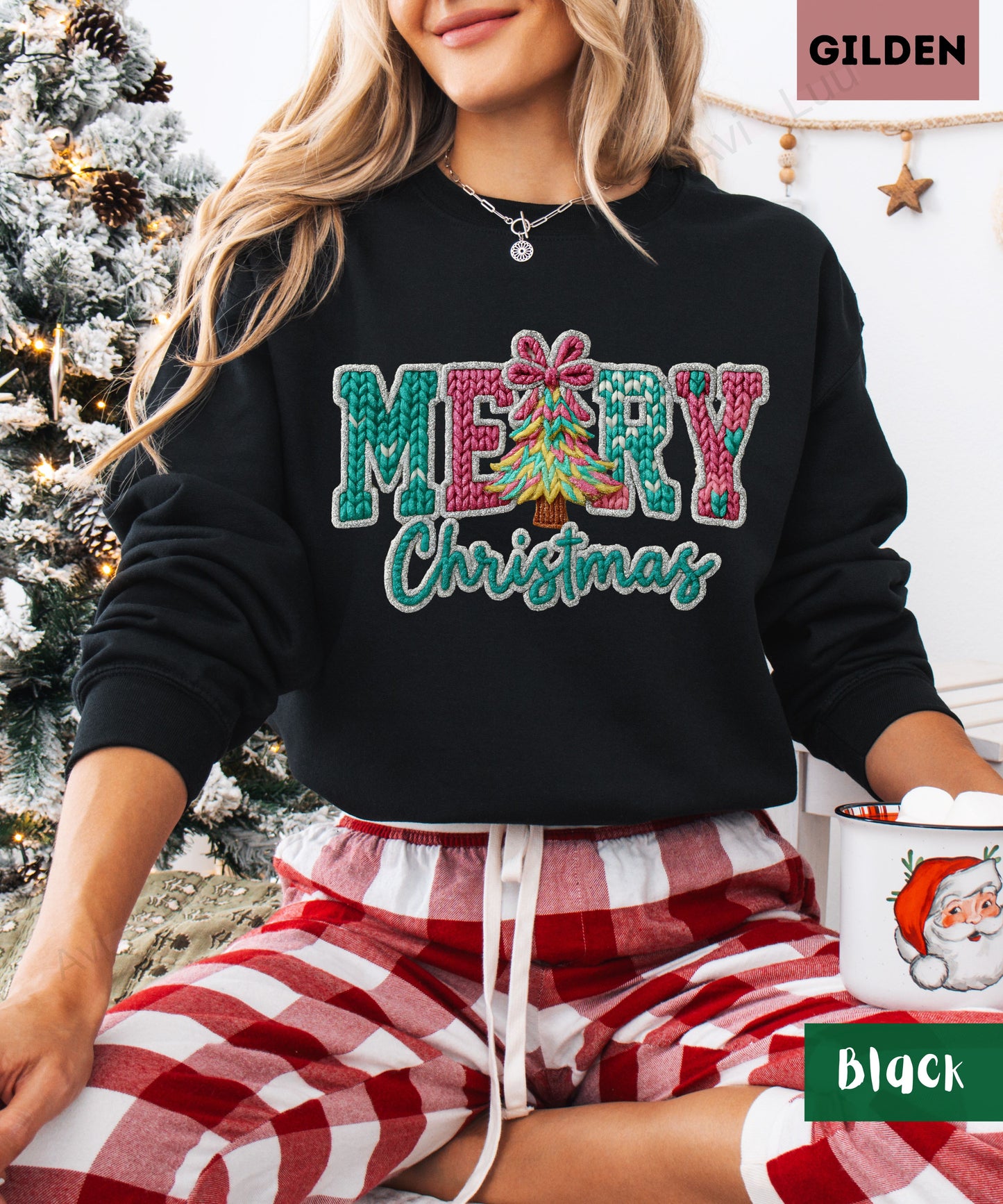 Crochet Merry | Gilden Unisex Sweatshirt