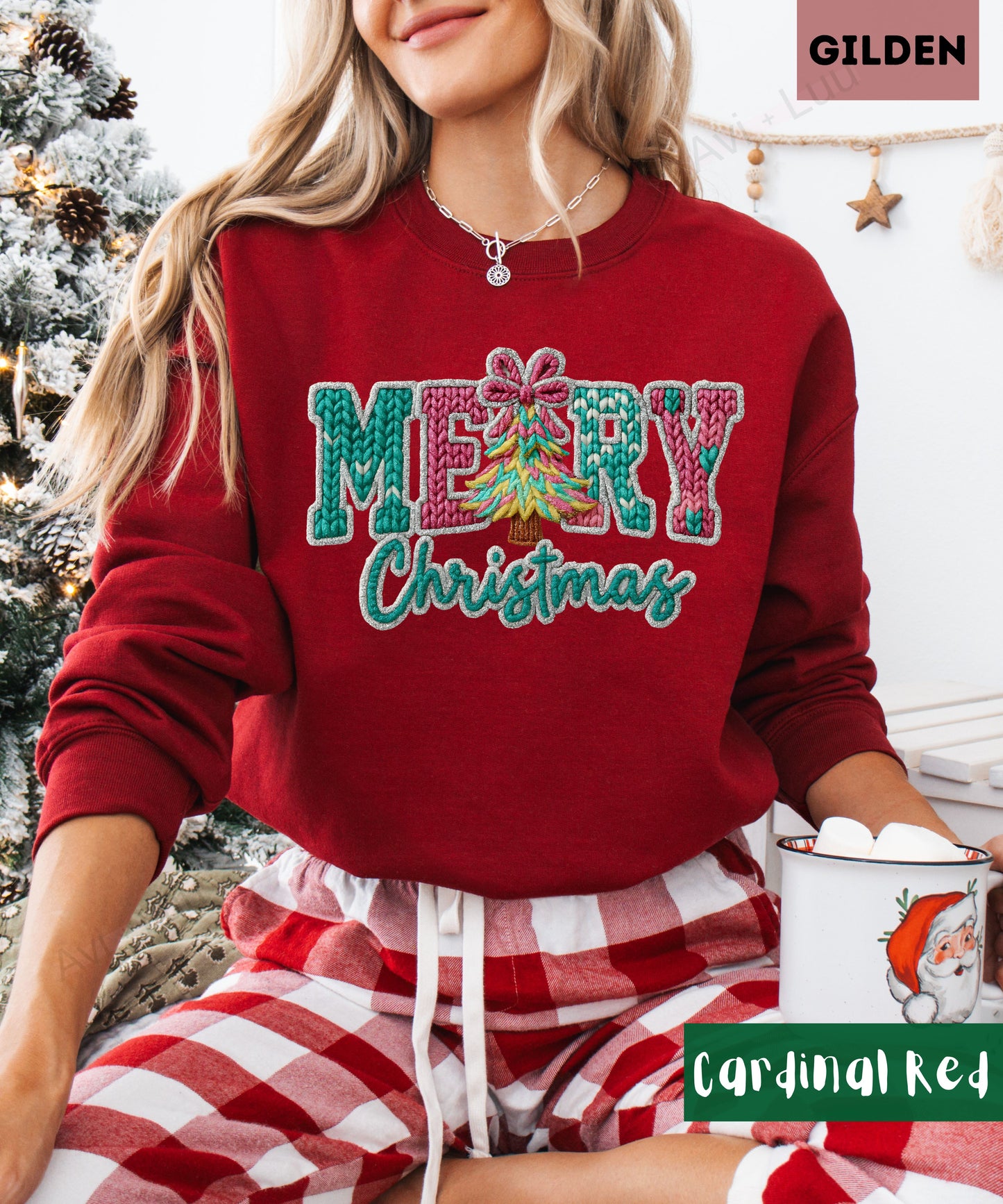 Crochet Merry | Gilden Unisex Sweatshirt