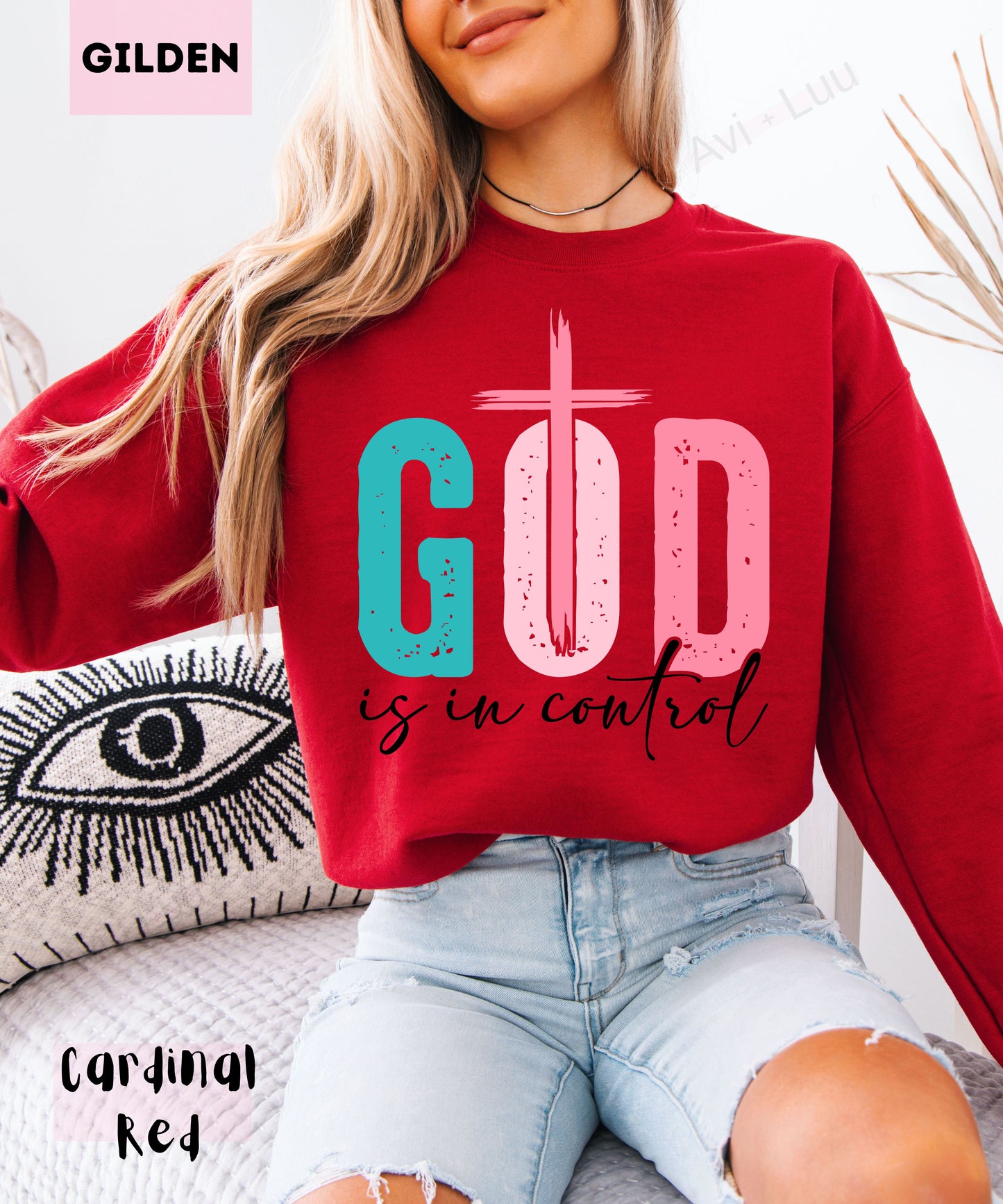 God Is In Control | Gilden Unisex Sweatshirt