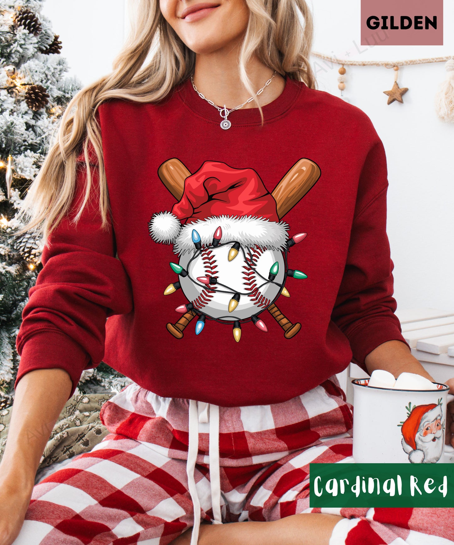 Baseball Santa | Gilden Unisex Sweatshirt