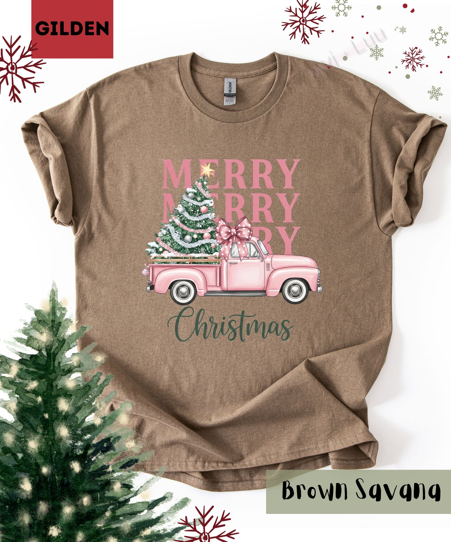 Merry Truck | Gilden Unisex T-Shirt