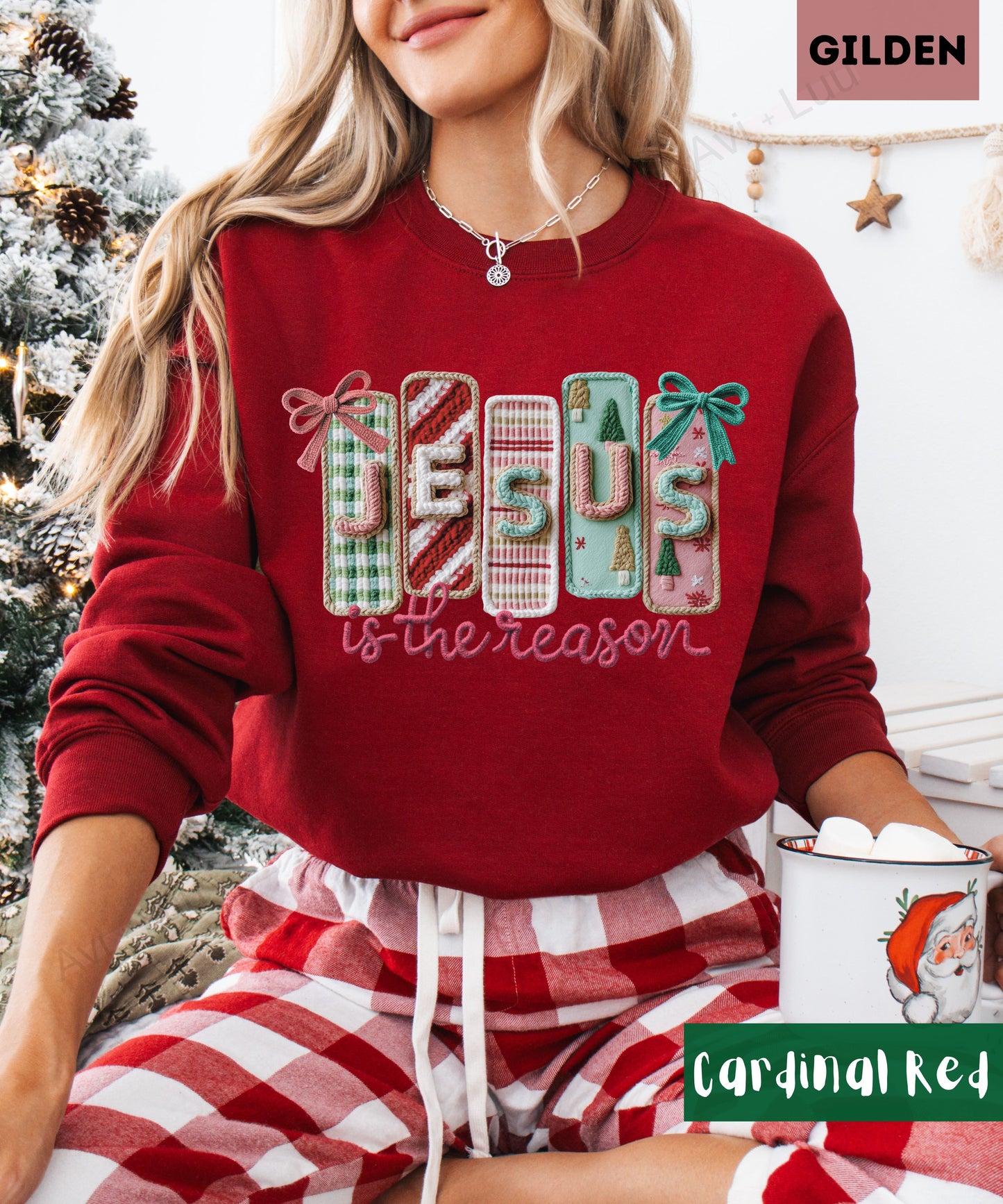 Crochet Jesus | Gilden Unisex Sweatshirt