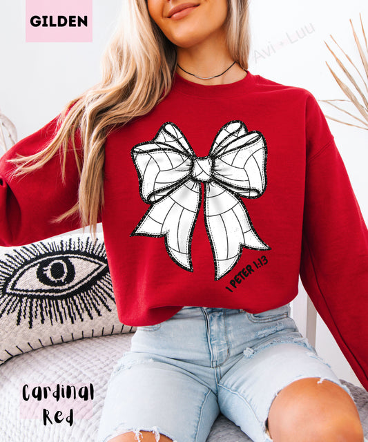 Volleyball Bow | Gilden Unisex Sweatshirt