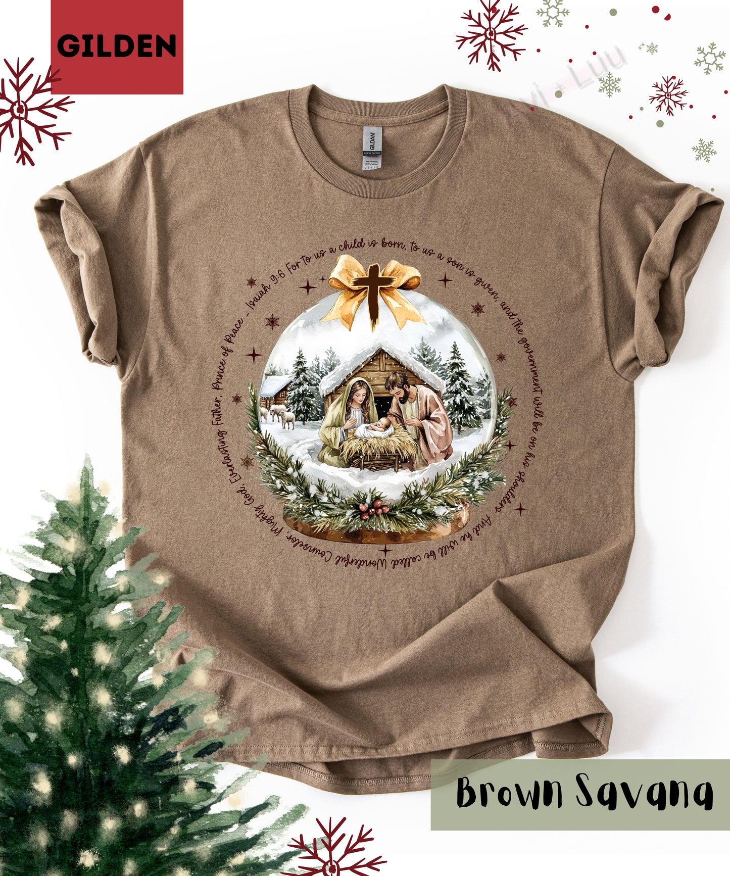 Jesus Snowglobe | Gilden Unisex T-Shirt