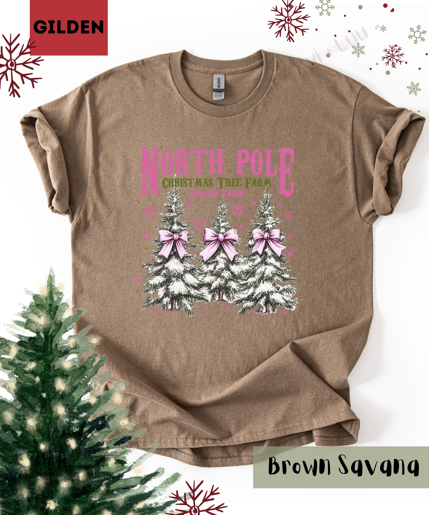 North Pole Trees | Gilden Unisex T-Shirt