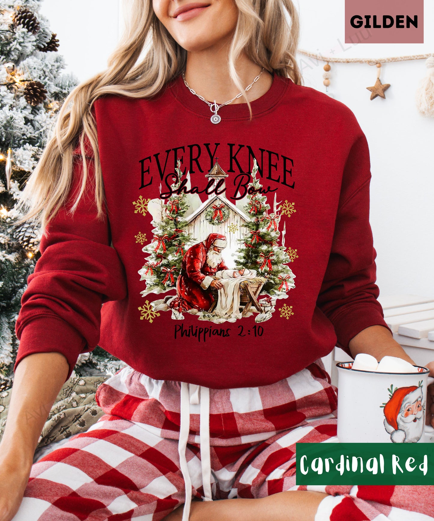 Every Knee Shall Bow | Gilden Unisex Sweatshirt