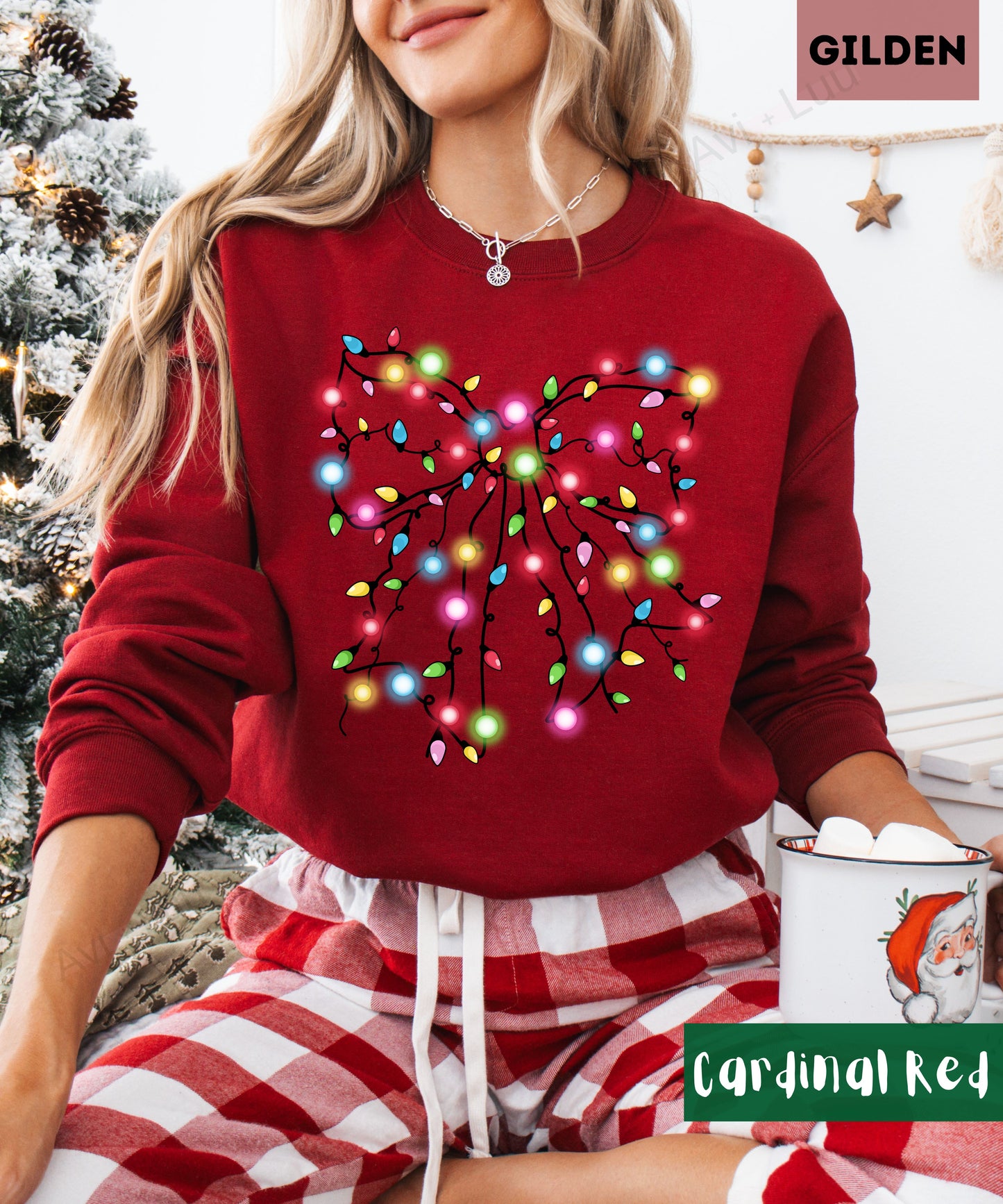 Light Bulb Bow | Gilden Unisex Sweatshirt