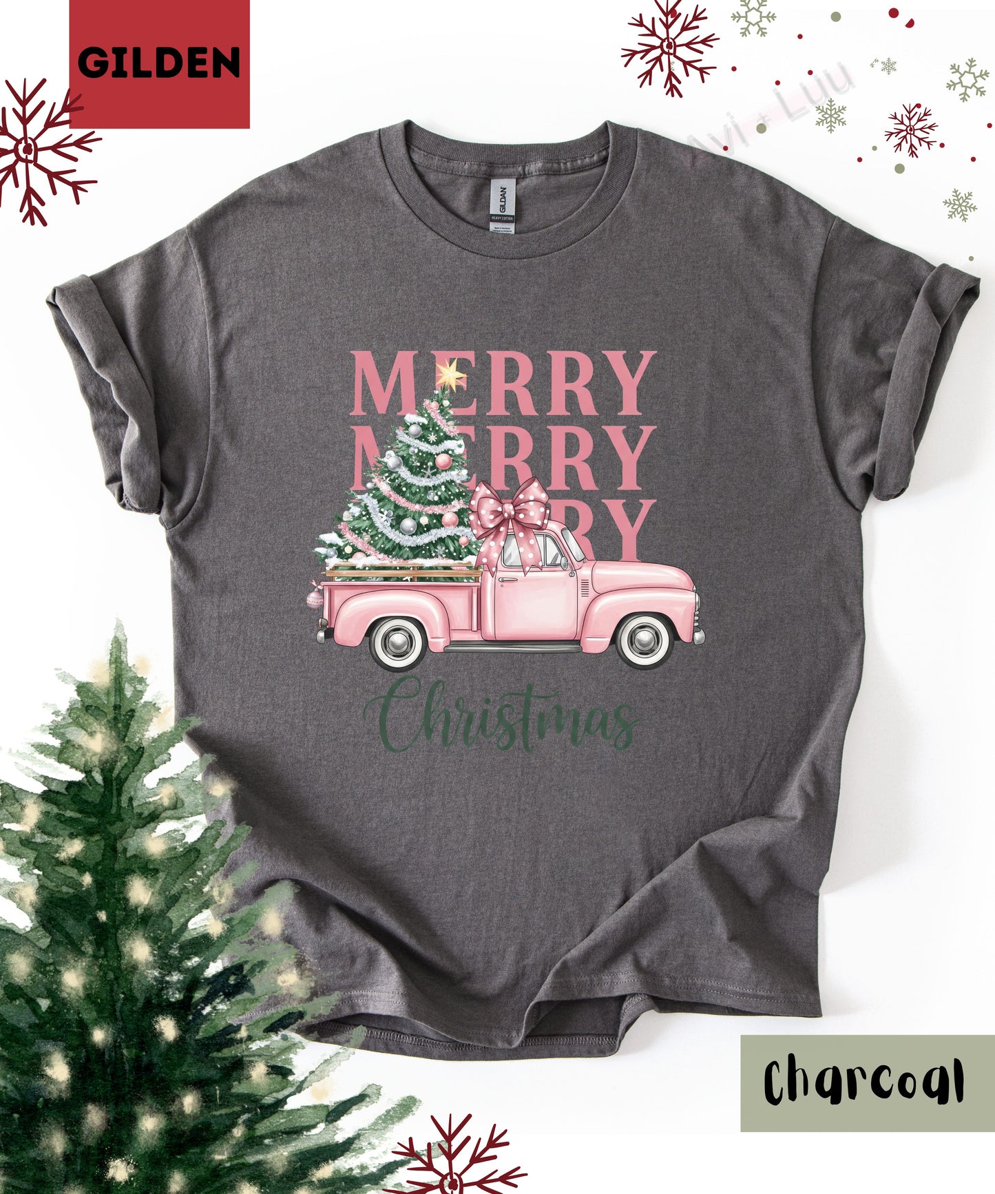 Merry Truck | Gilden Unisex T-Shirt