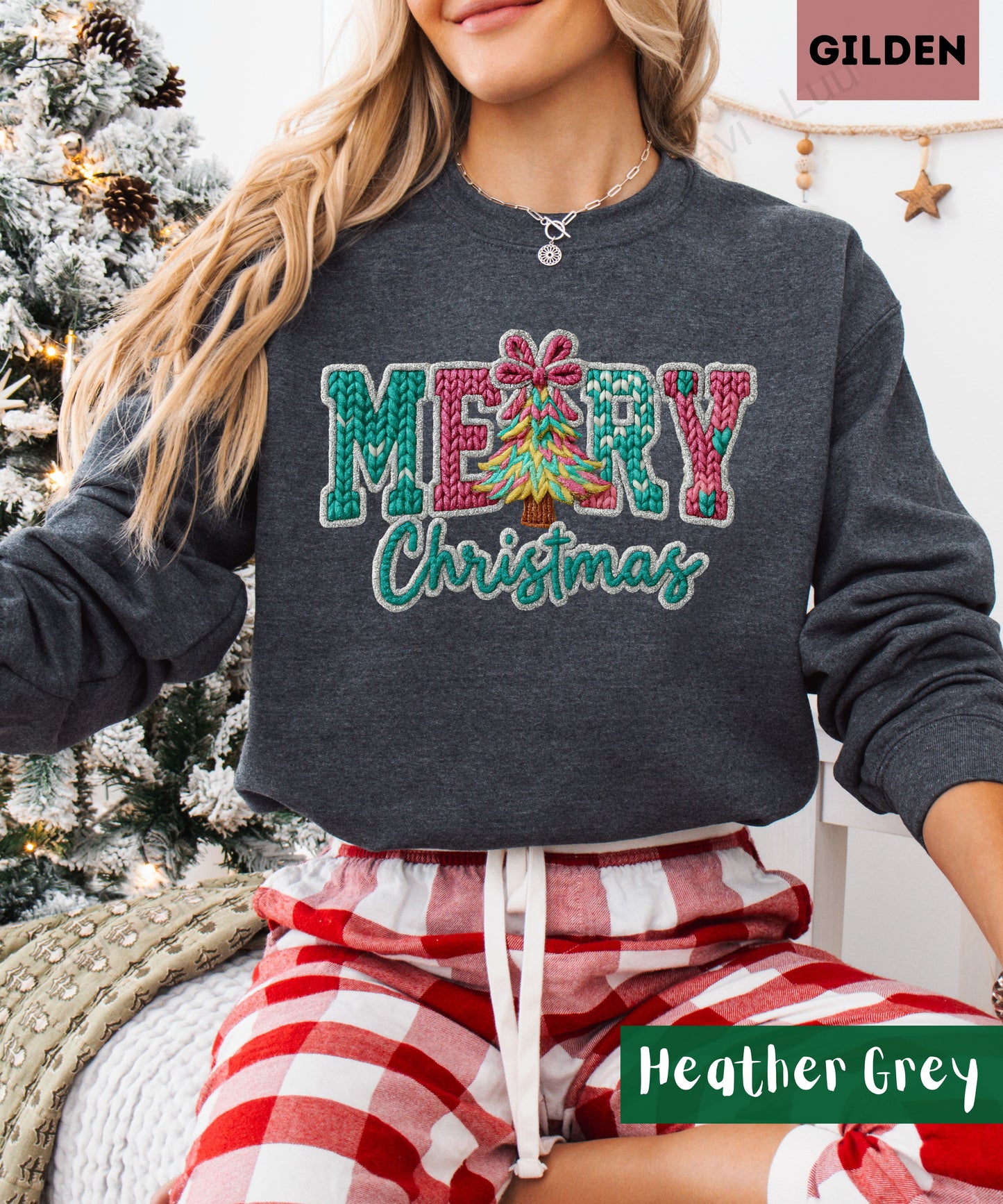 Crochet Merry | Gilden Unisex Sweatshirt