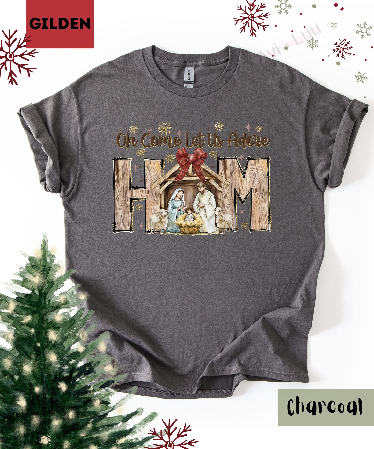 Oh Come Let Us  | Gilden Unisex T-Shirt