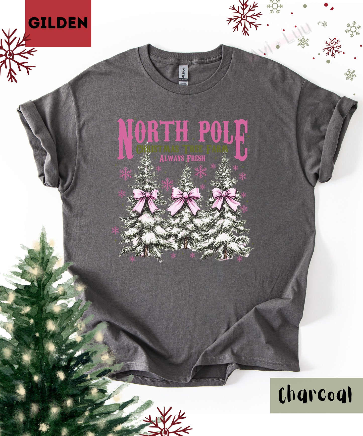 North Pole Trees | Gilden Unisex T-Shirt