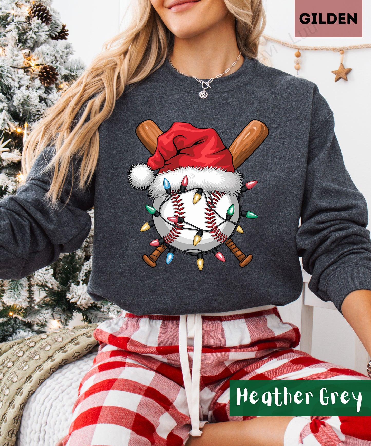 Baseball Santa | Gilden Unisex Sweatshirt