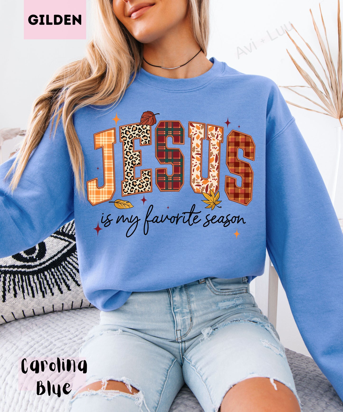 Jesus Is My Favorite Season | Gilden Unisex Sweatshirt
