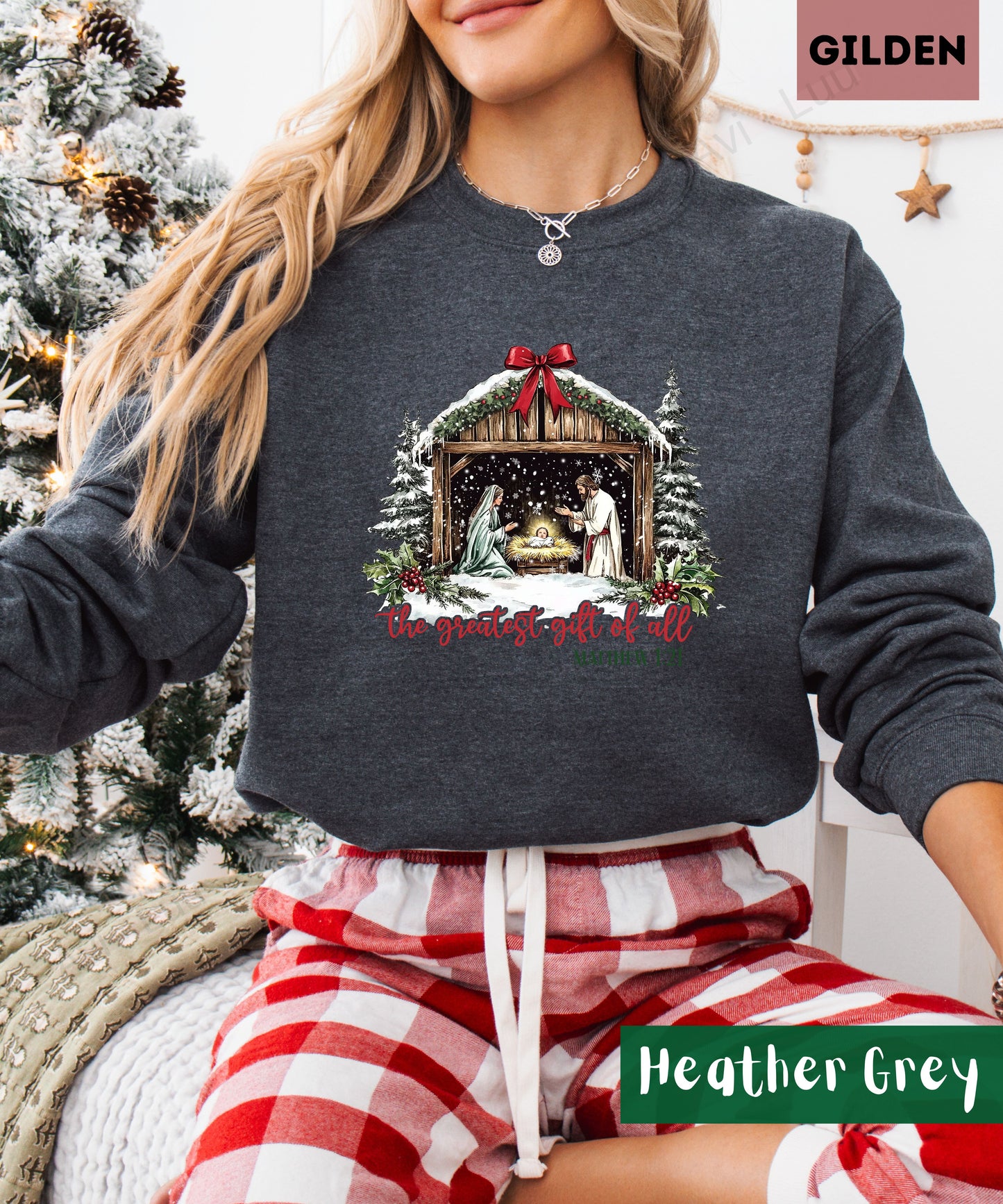 The Greatest Gift Of All | Gilden Unisex Sweatshirt