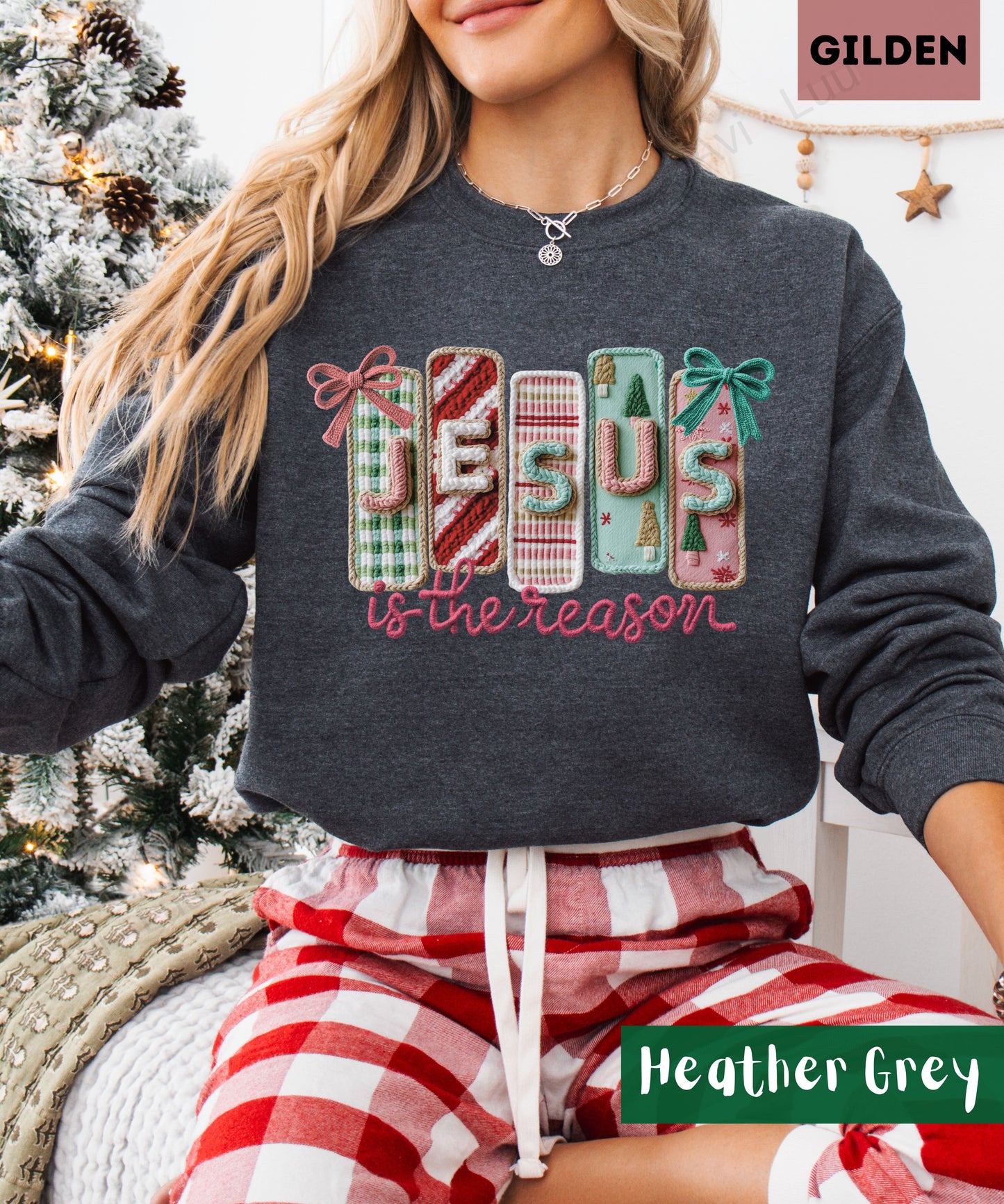 Crochet Jesus | Gilden Unisex Sweatshirt