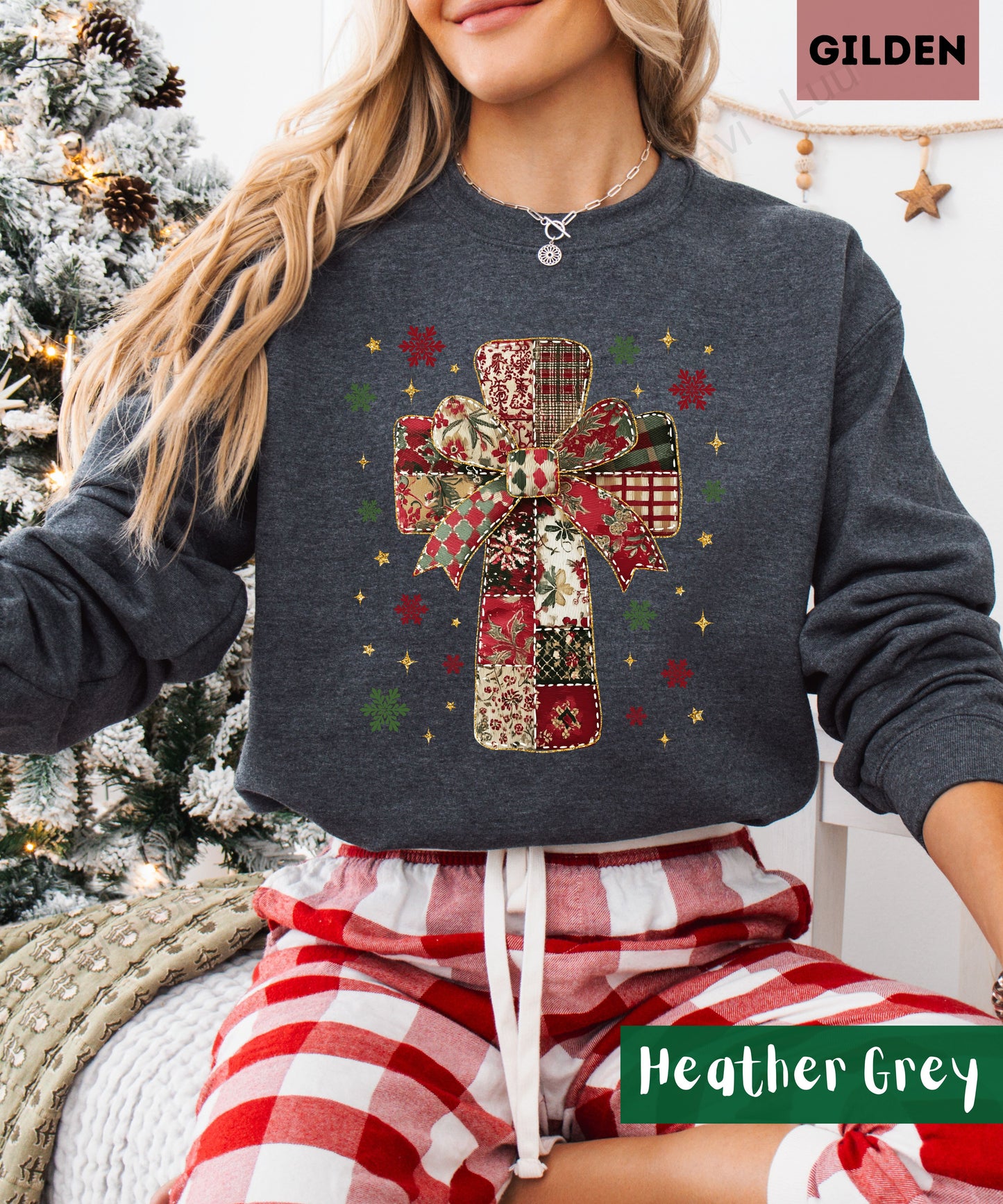 Fabric Cross | Gilden Unisex Sweatshirt