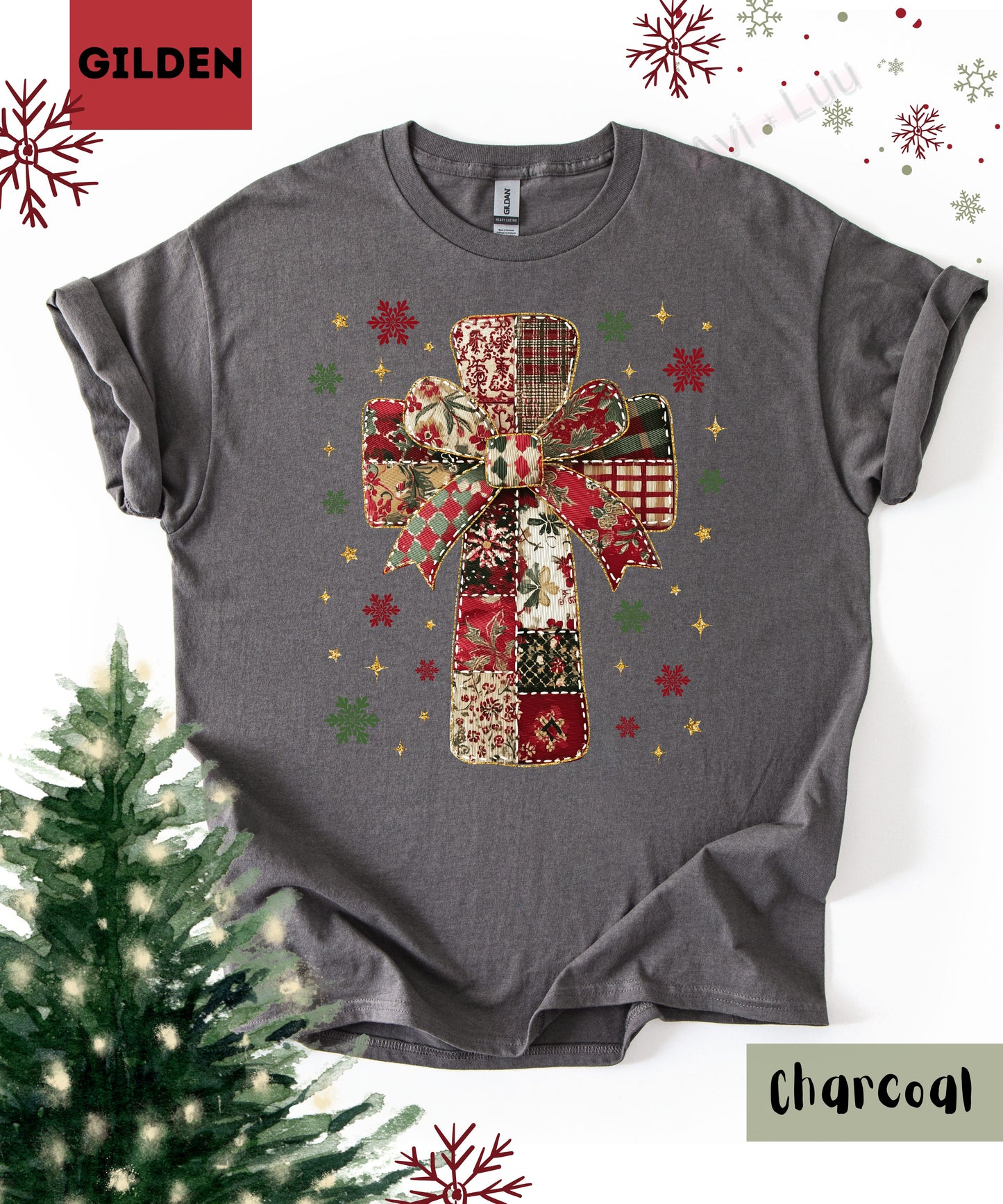 Fabric Cross | Gilden Unisex T-Shirt