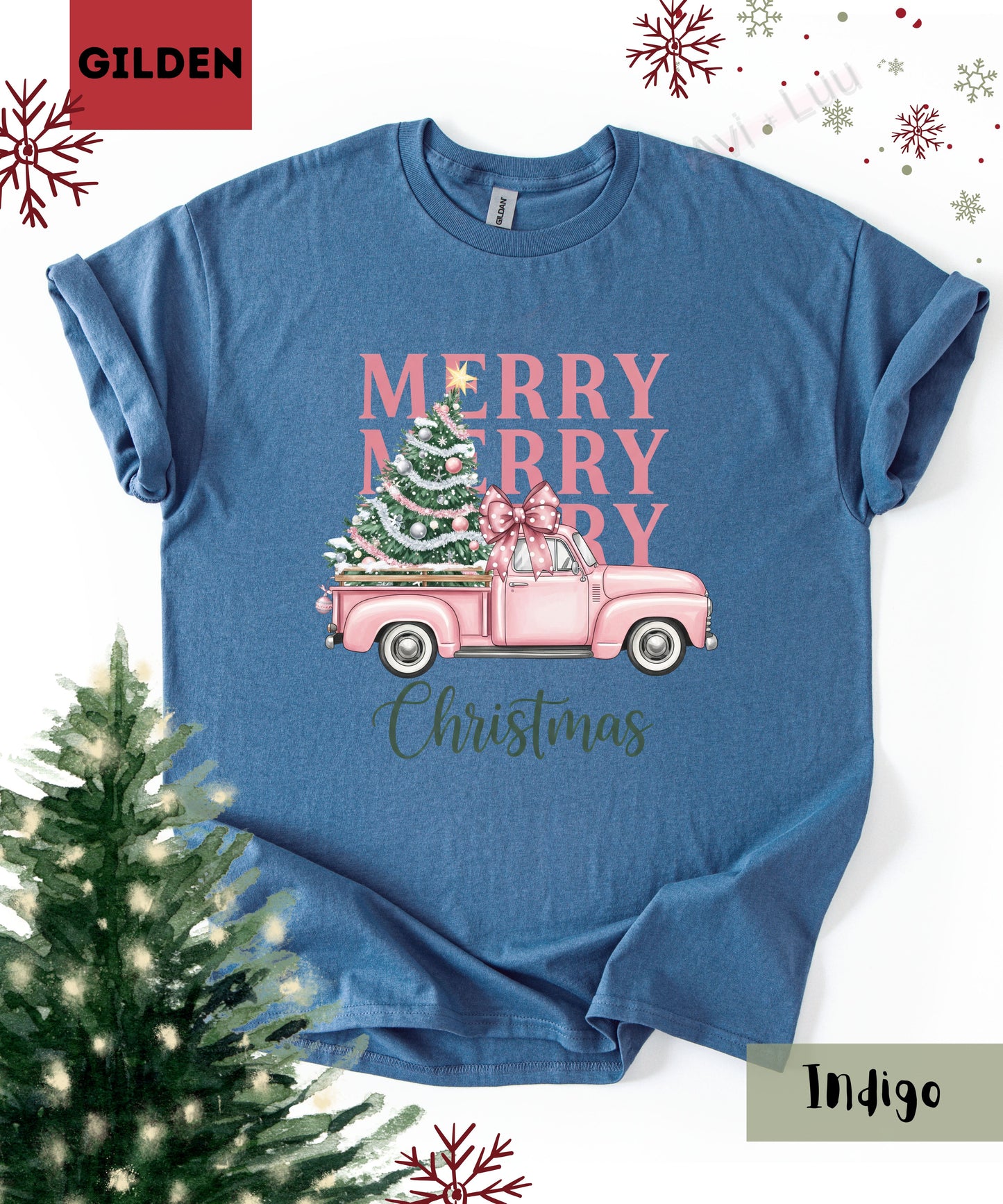 Merry Truck | Gilden Unisex T-Shirt