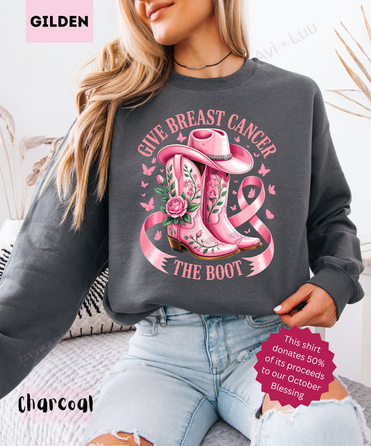 Pink Boot | Gilden Unisex Sweatshirt